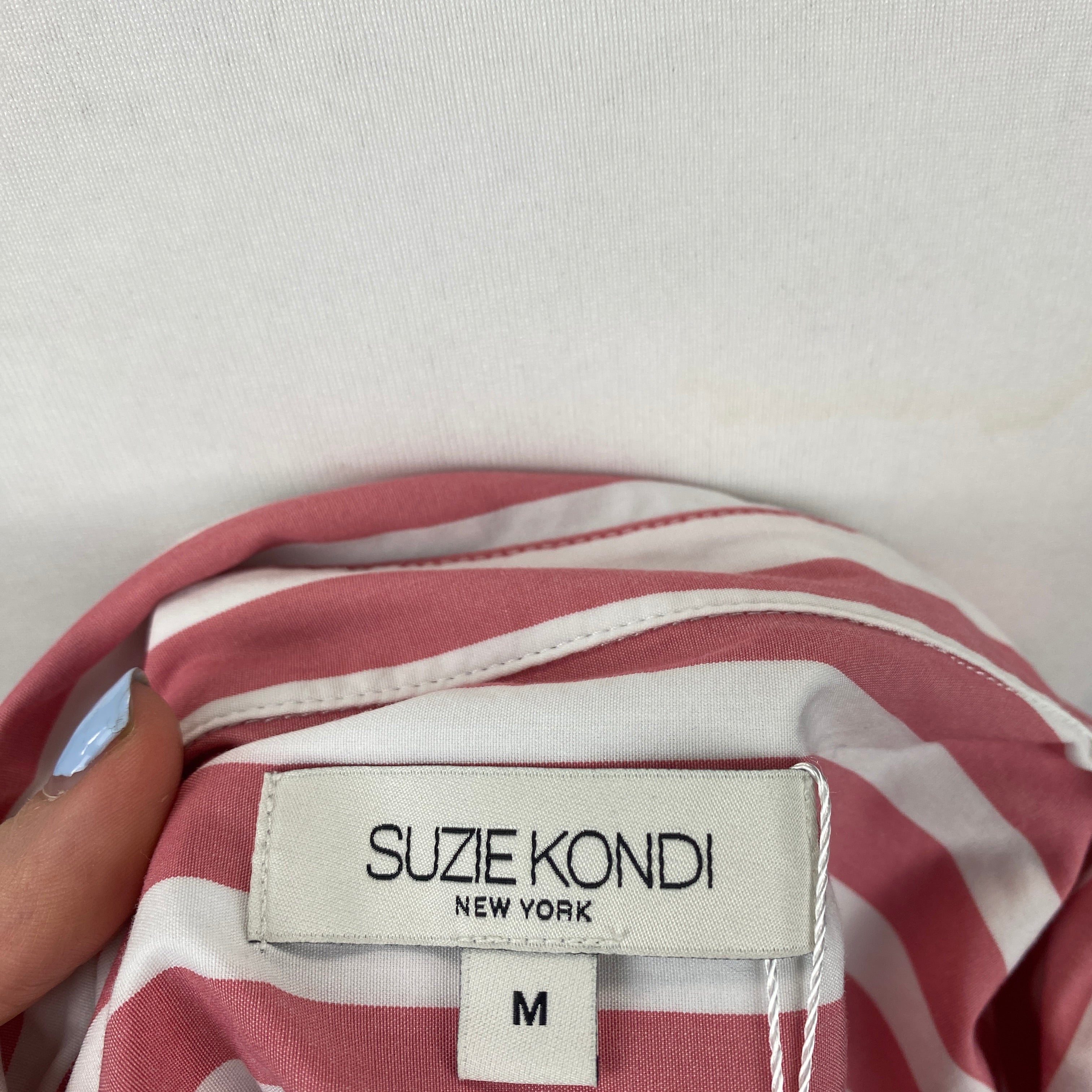 Suzie Kondi New £340 Stripe Oversized Cotton Shirt M/L/XL
