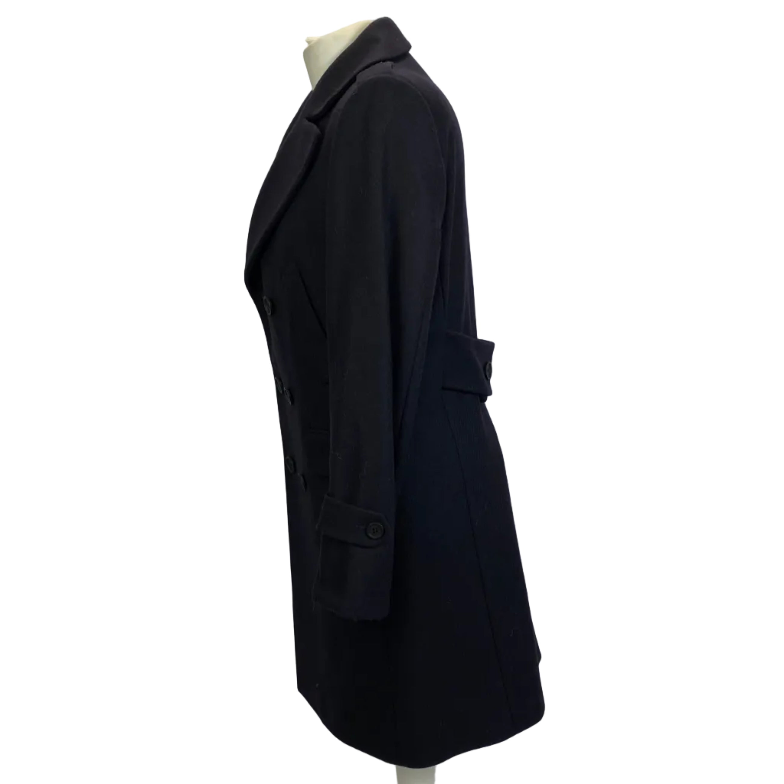 Notify New Navy Thick Wool Double Breasted Coat M