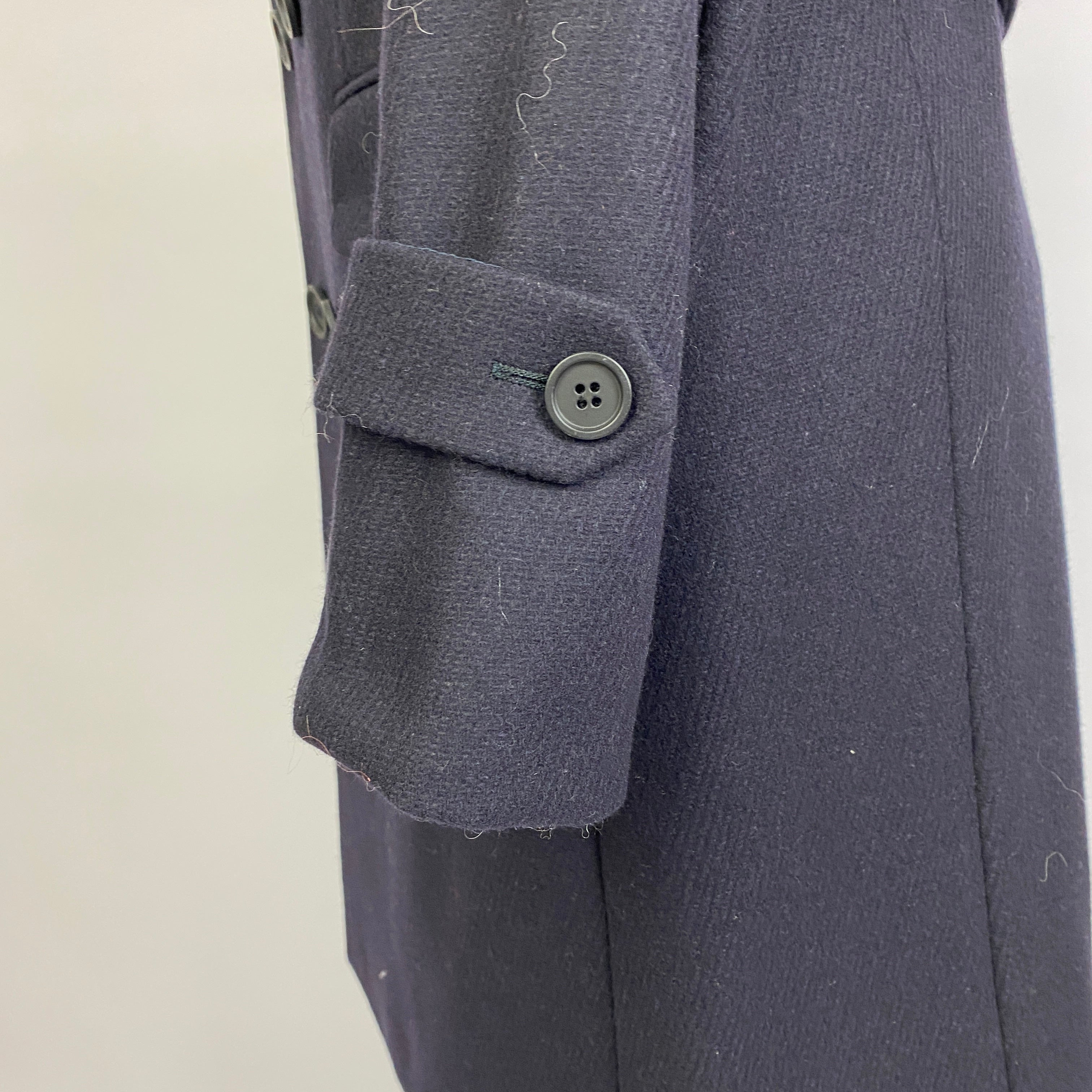 Notify New Navy Thick Wool Double Breasted Coat M