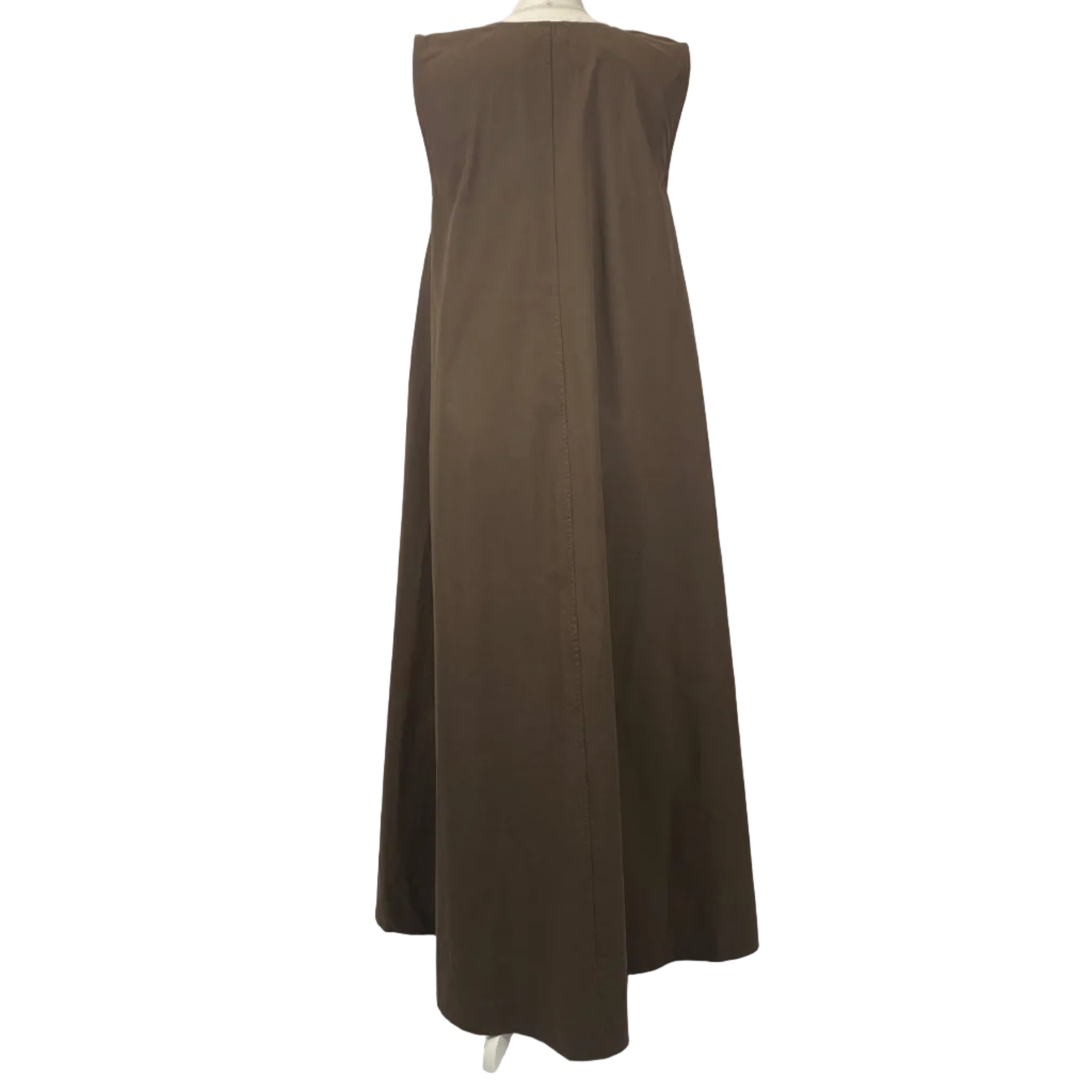 DISSH £225 Chocolate Poplin Gabby Maxi Dress XXS/XS