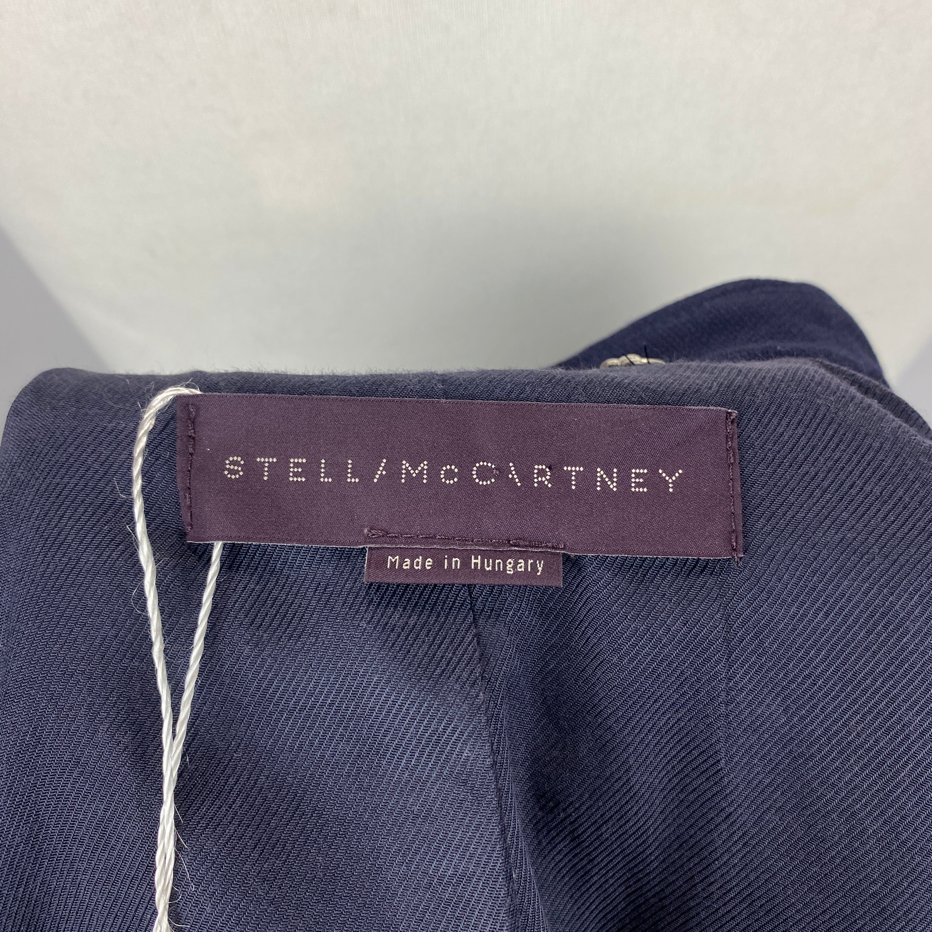 Stella McCartney Navy Single Button Wool Jacket XS