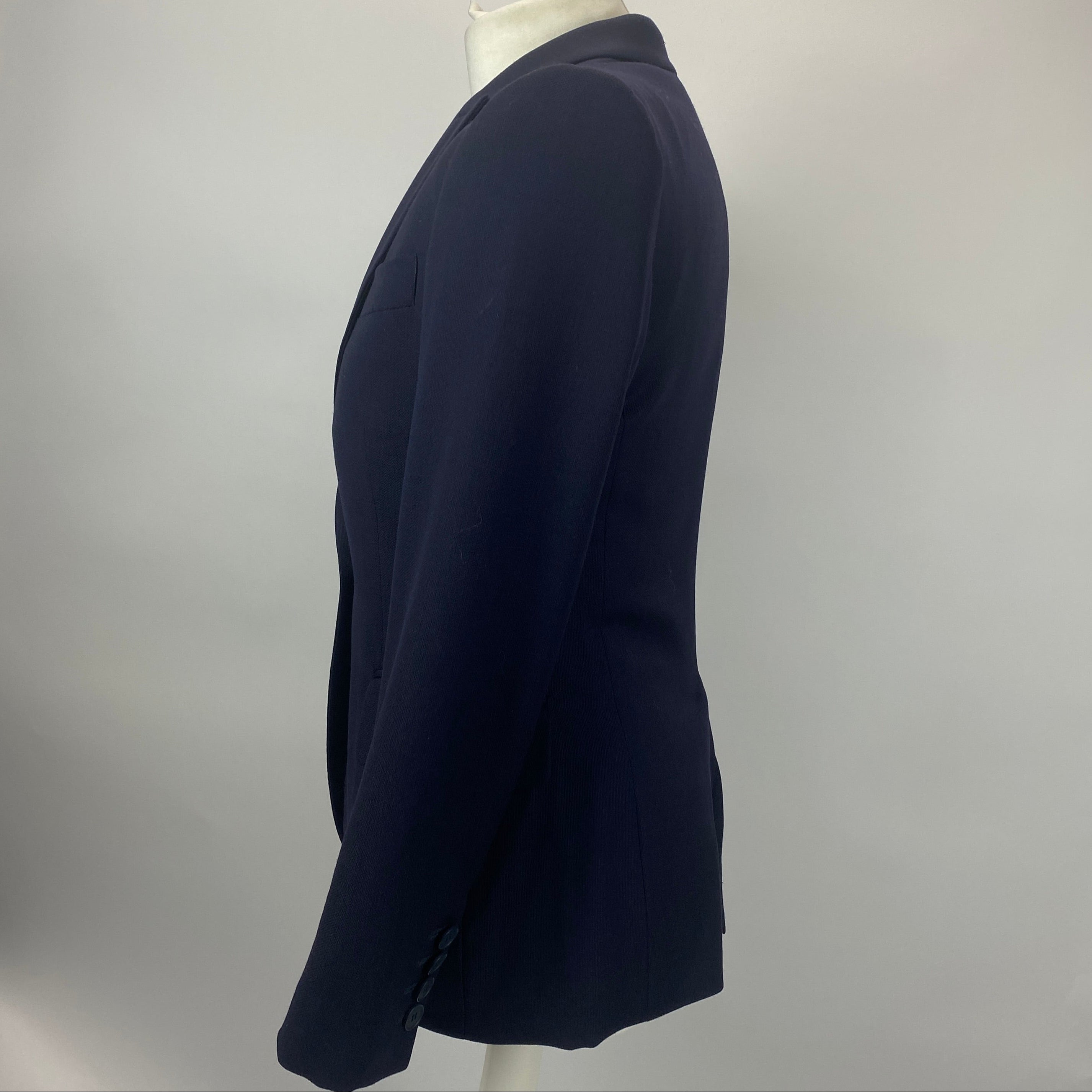 Stella McCartney Navy Single Button Wool Jacket XS