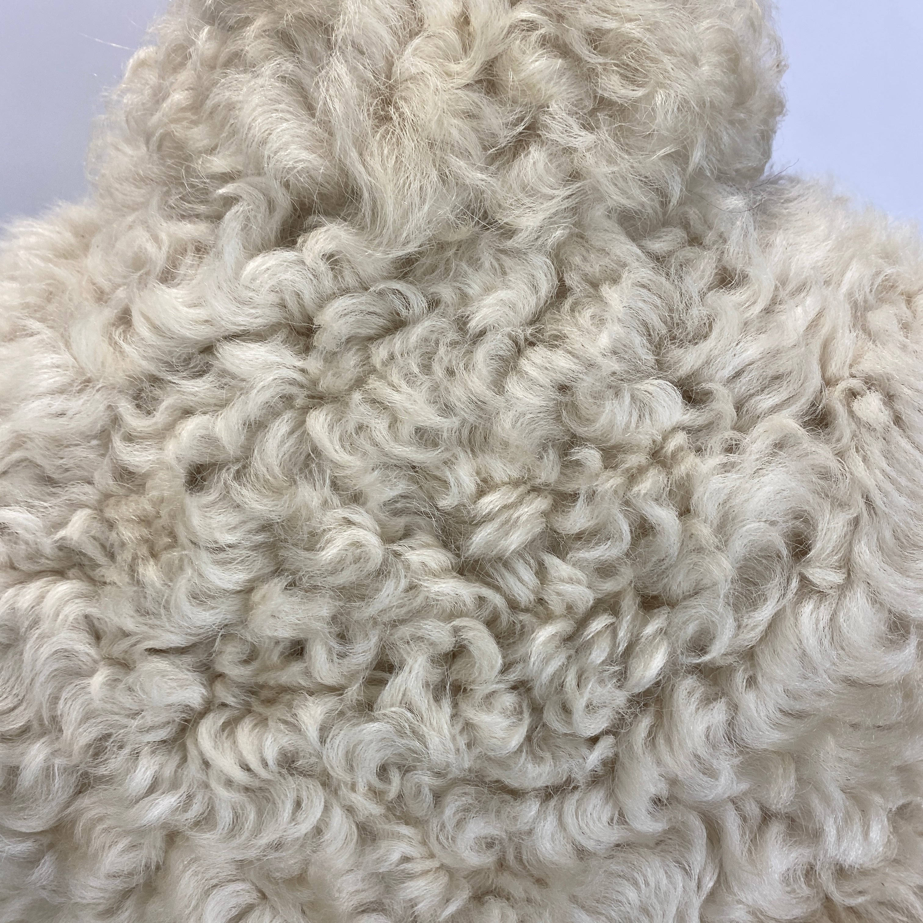 Me&Em £1500 Cream Reversible Shearling Long Coat S