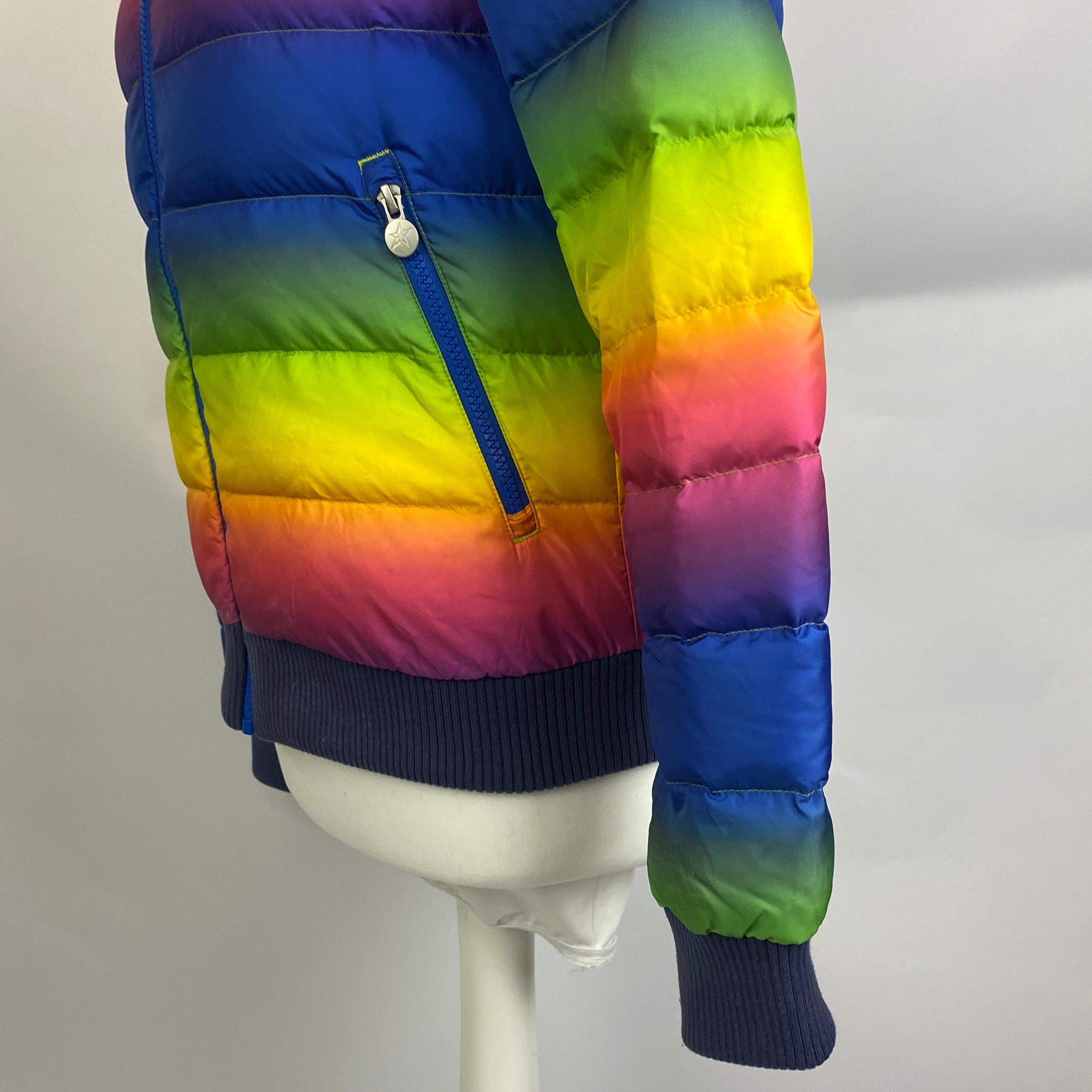 Perfect Moment £650 Rainbow Stripe Ski Jacket S
