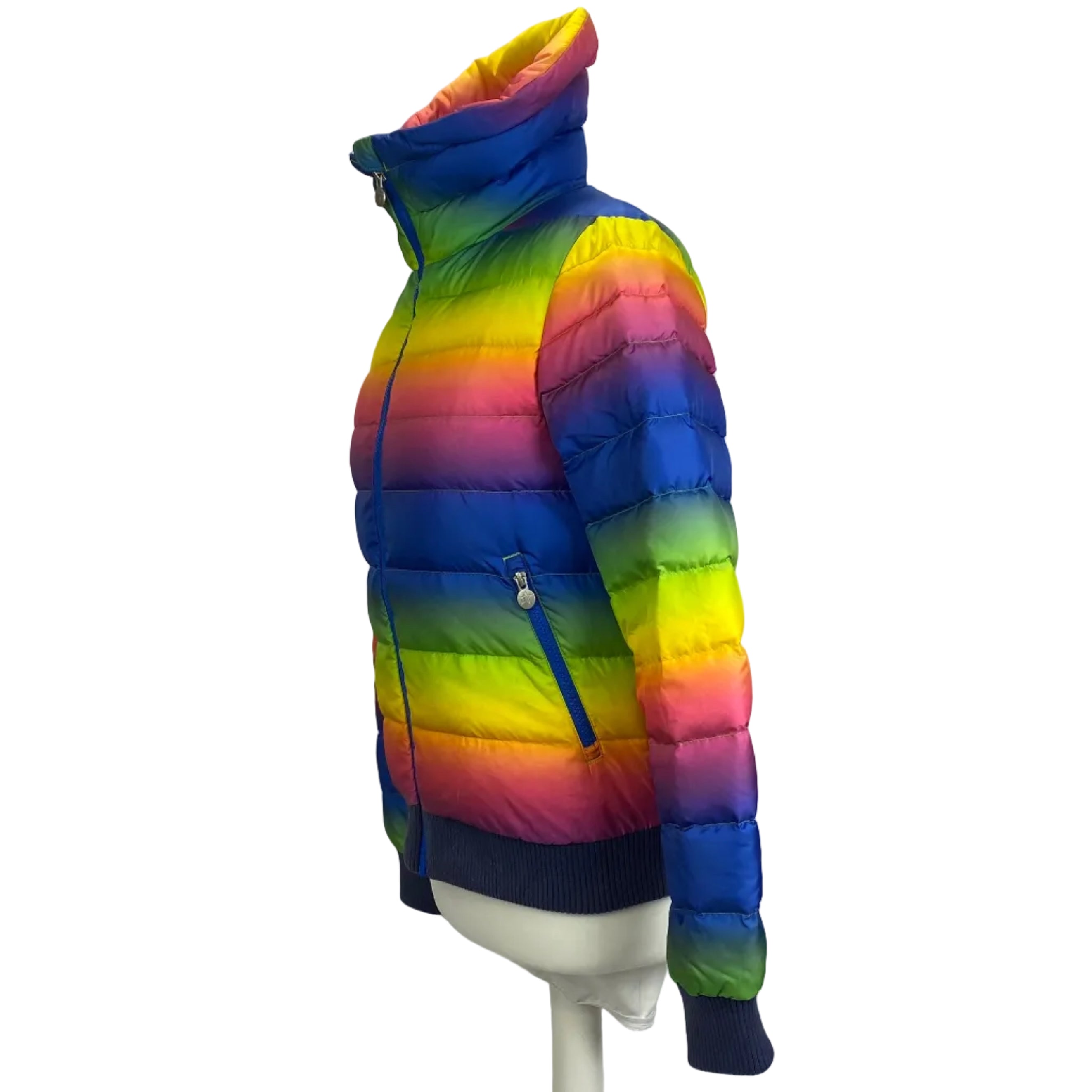 Perfect Moment £650 Rainbow Stripe Ski Jacket S