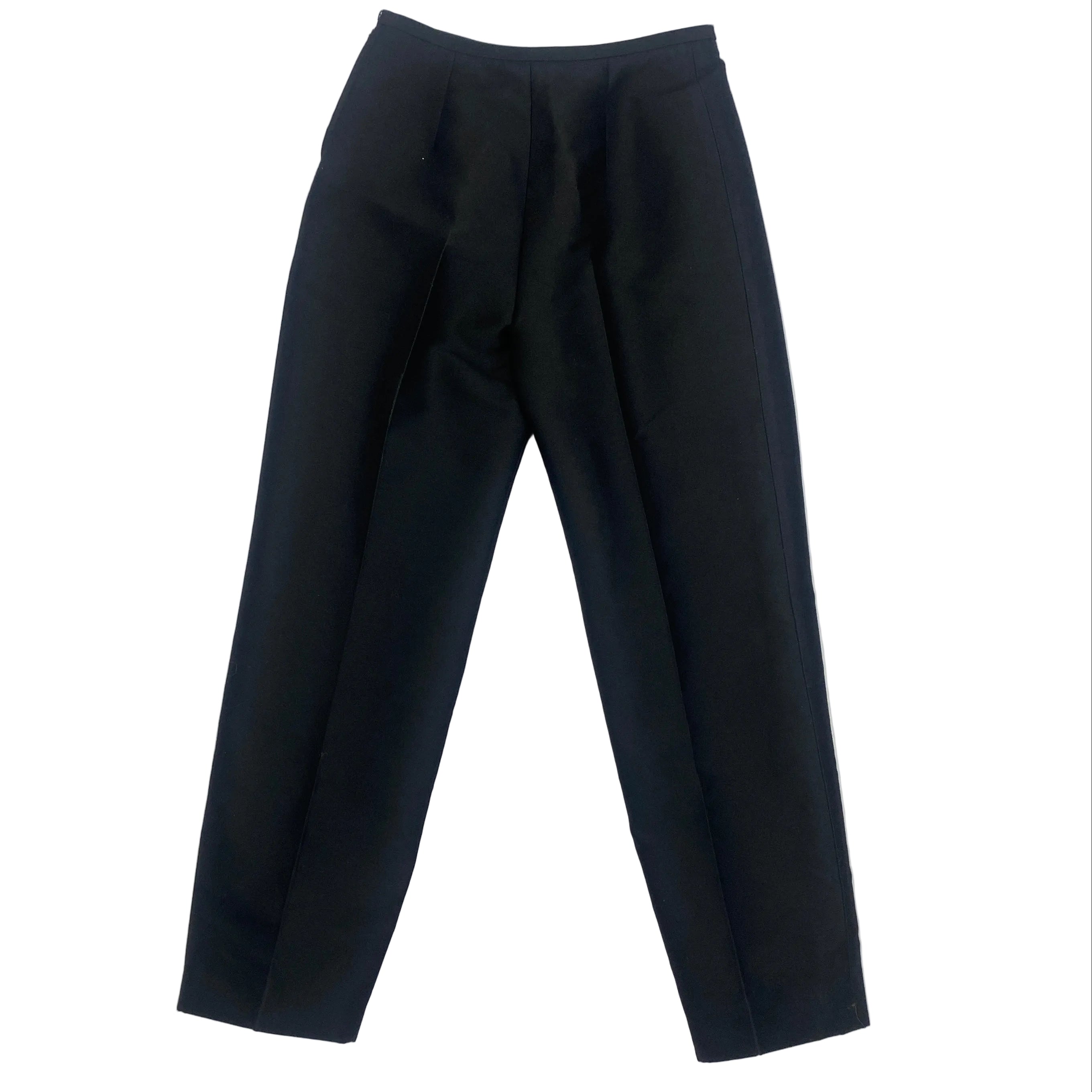 Louis Vuitton New £1720 Black Wool & Silk Evening Pants L