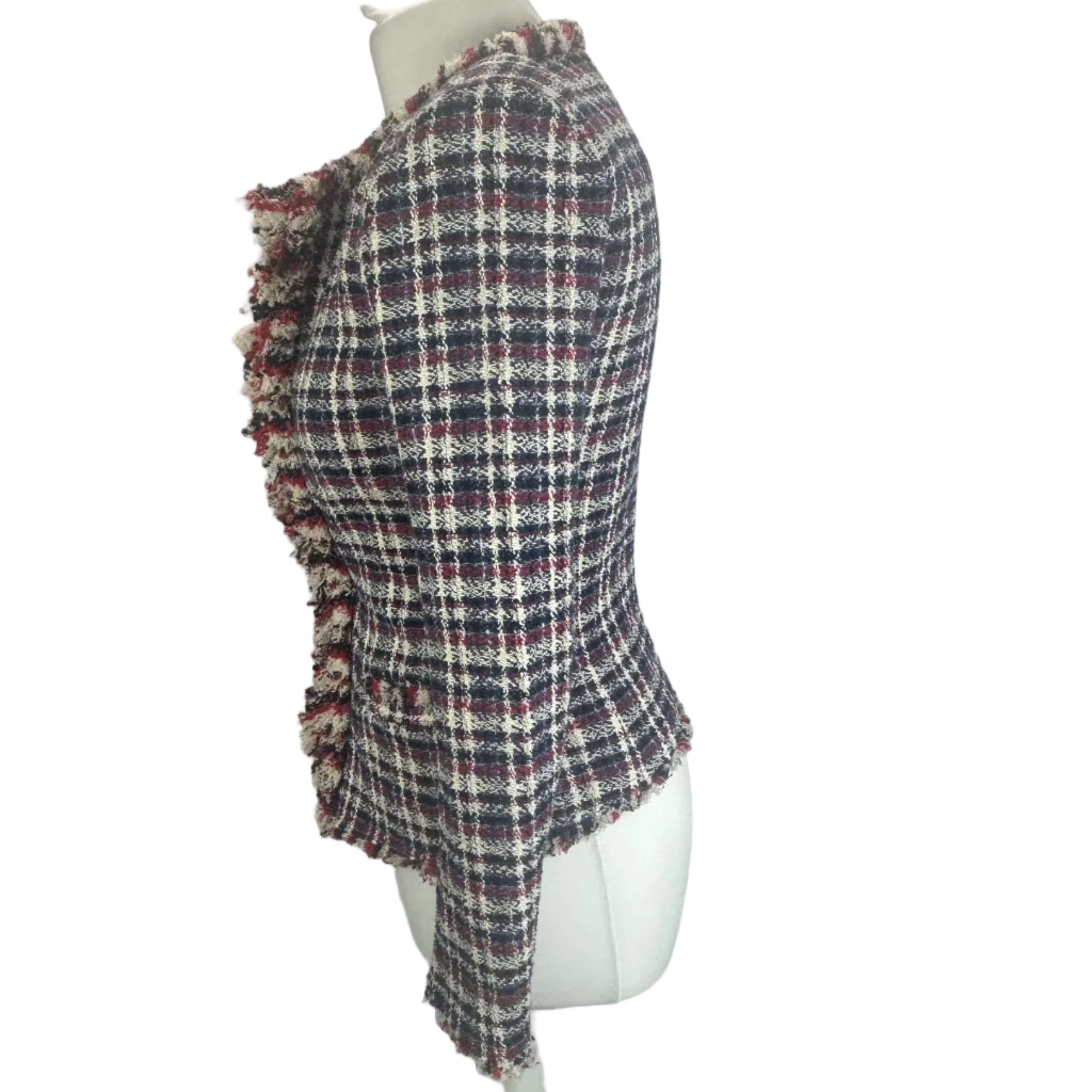 Isabel Marant Etoile New Cotton Tweed Check Jacket XXS