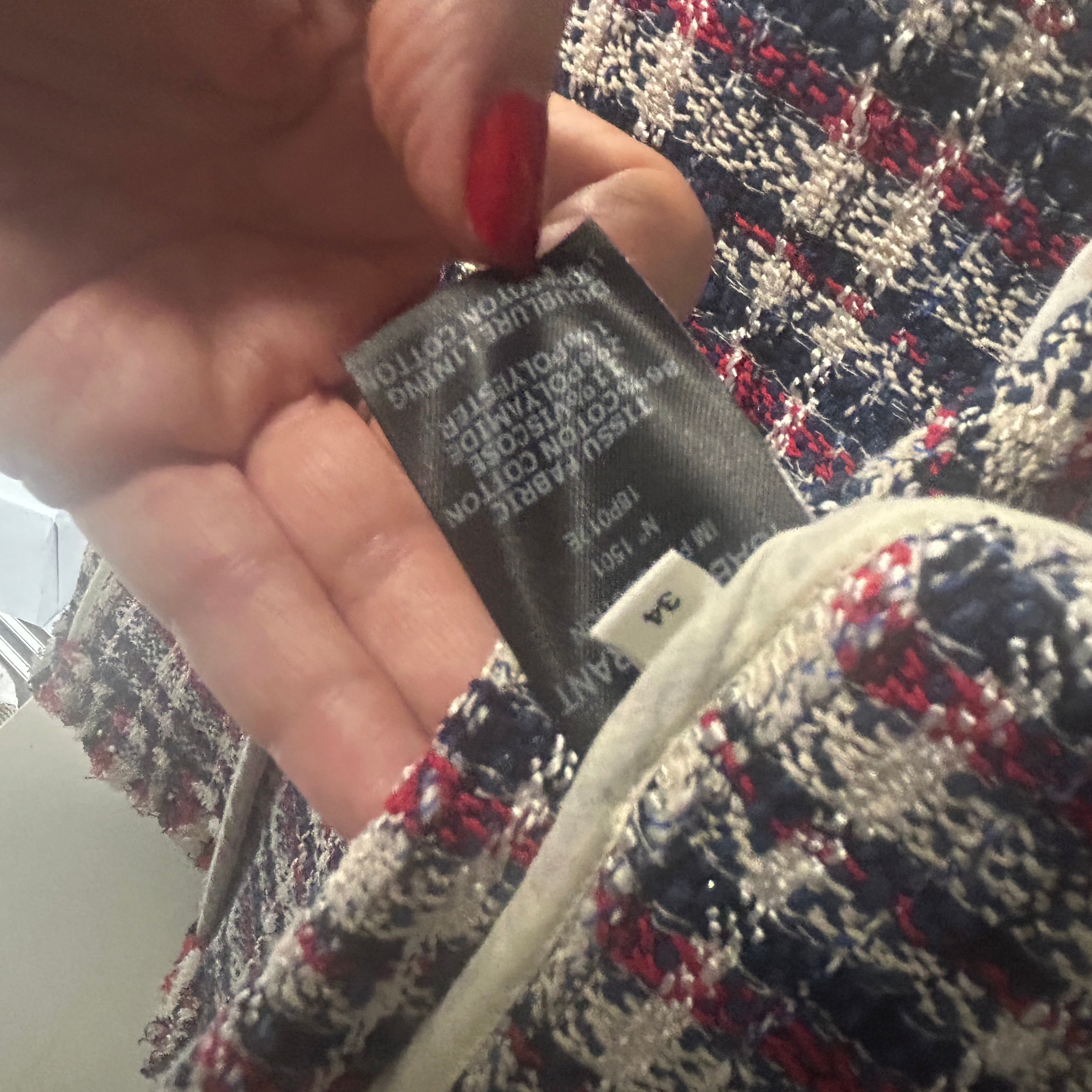 Isabel Marant Etoile New Cotton Tweed Check Jacket XXS