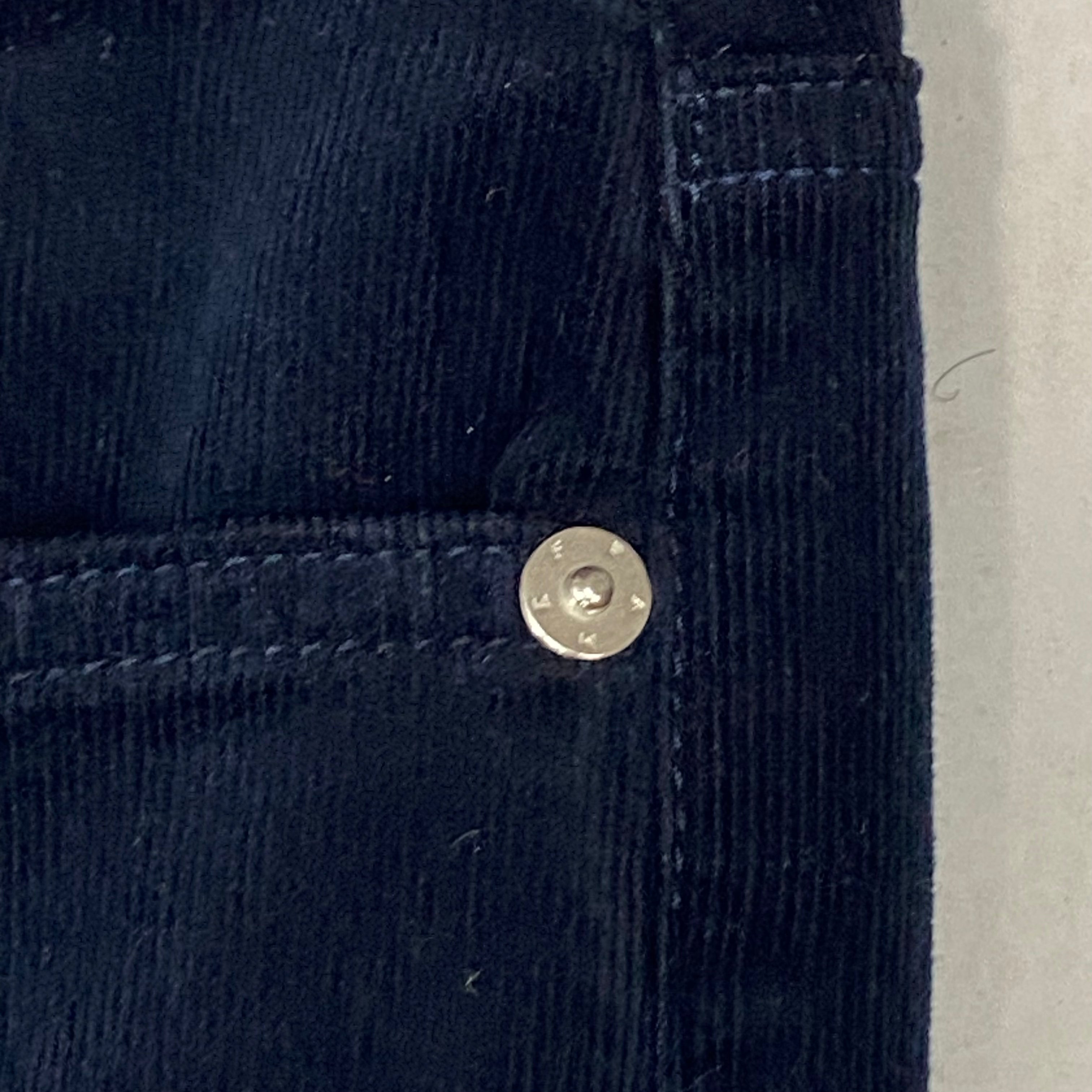 Frame £270 Navy Needlecord Le Mini Boot Jeans 31