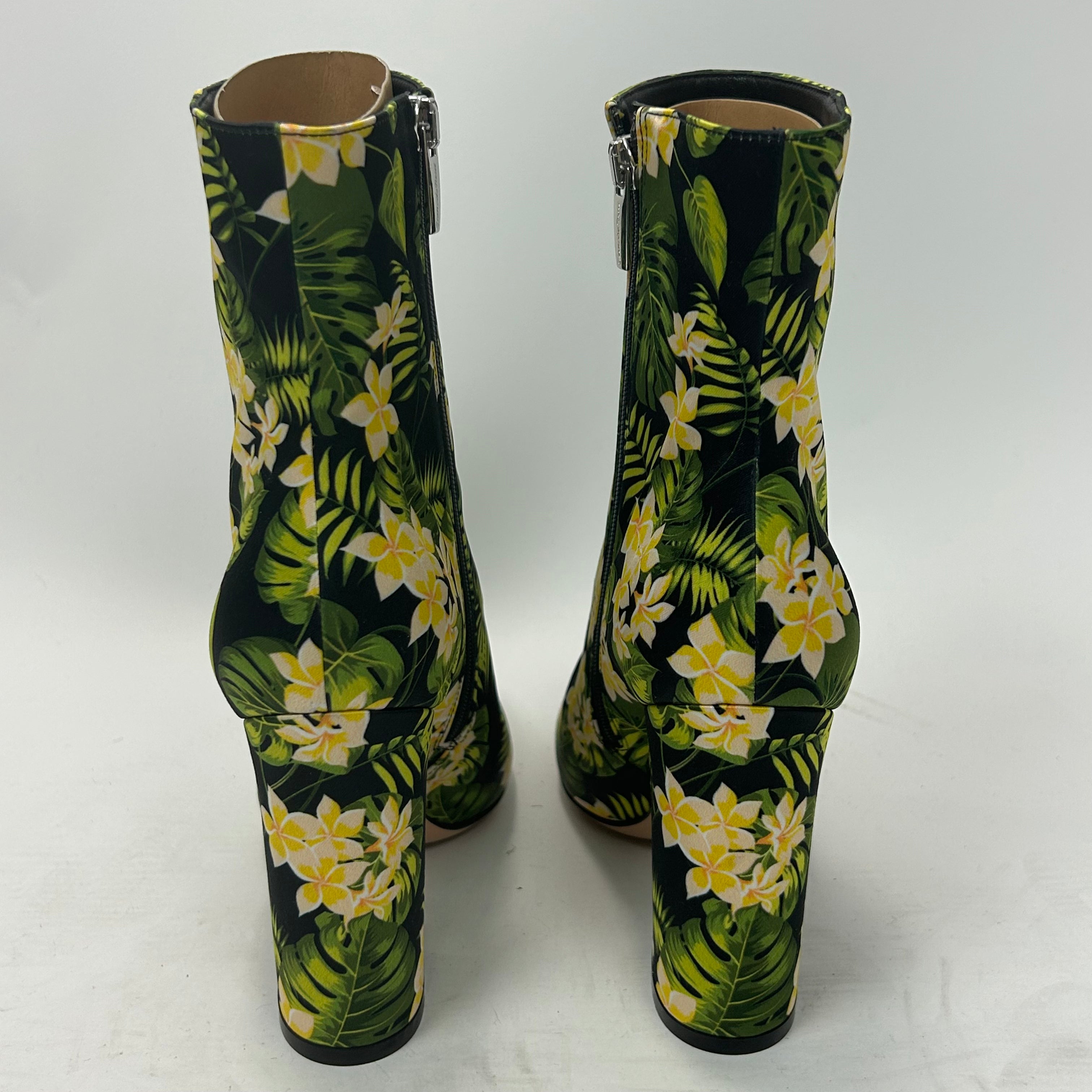 Gianvito Rossi Brand New £640 Floral Silk Ankle Boots 38