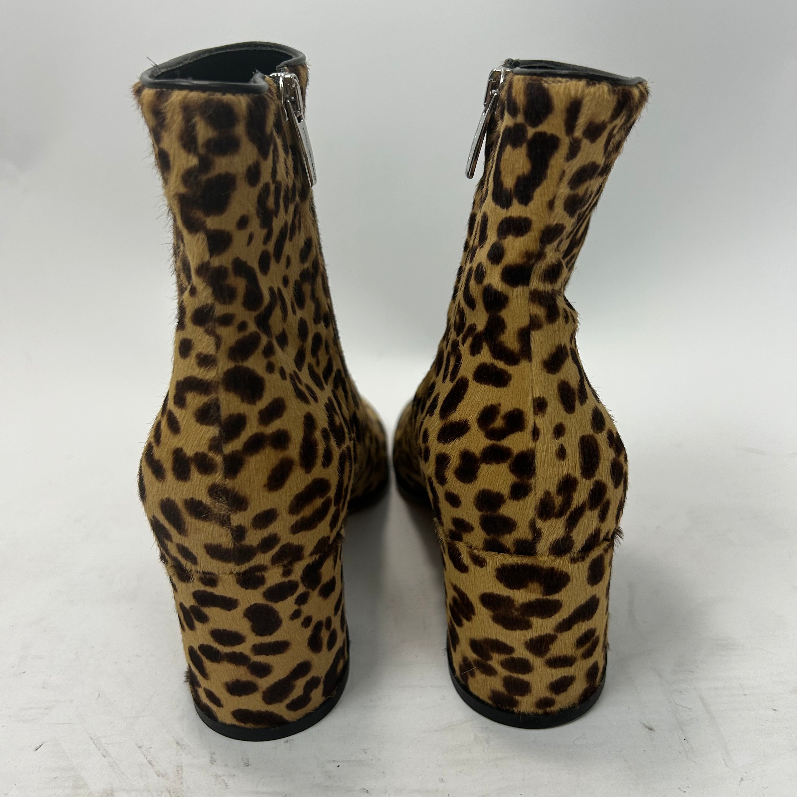 Gianvito Rossi New £910 Leopardprint Calfhair Ankle Boots 39