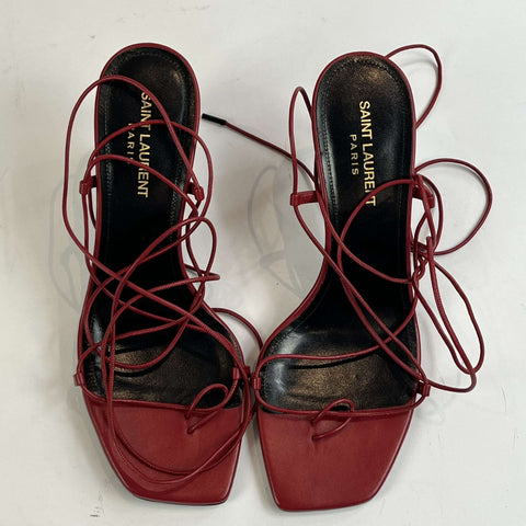 Saint Laurent £595  Hot Red Hawaii Paris 75 Sandals 38.5