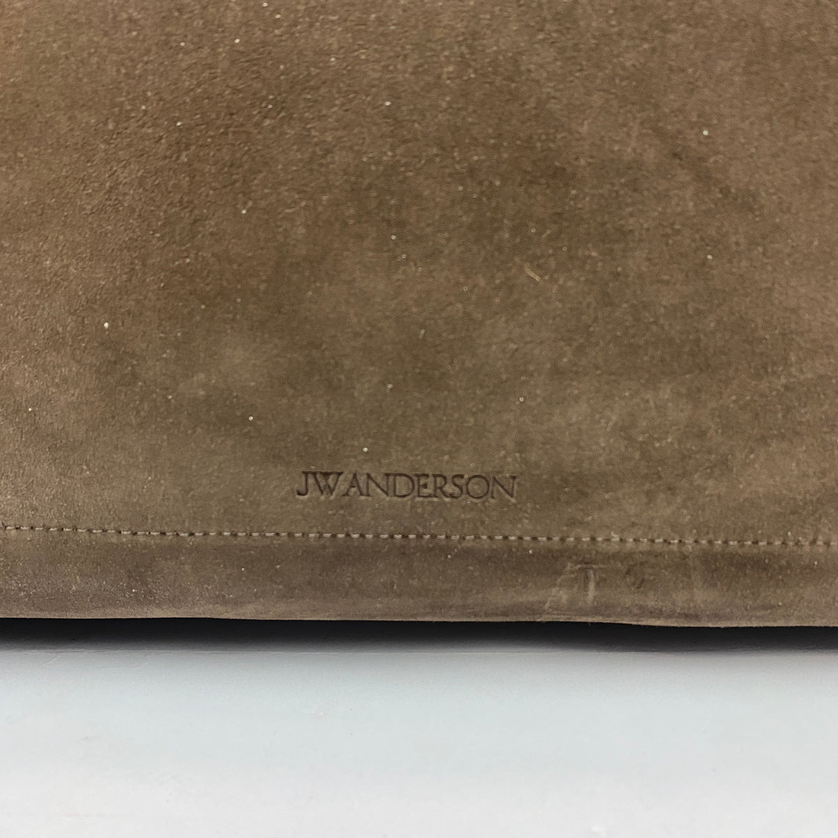 JW Anderson New £1750 Brown Suede Large Loafer Messenger Bag
