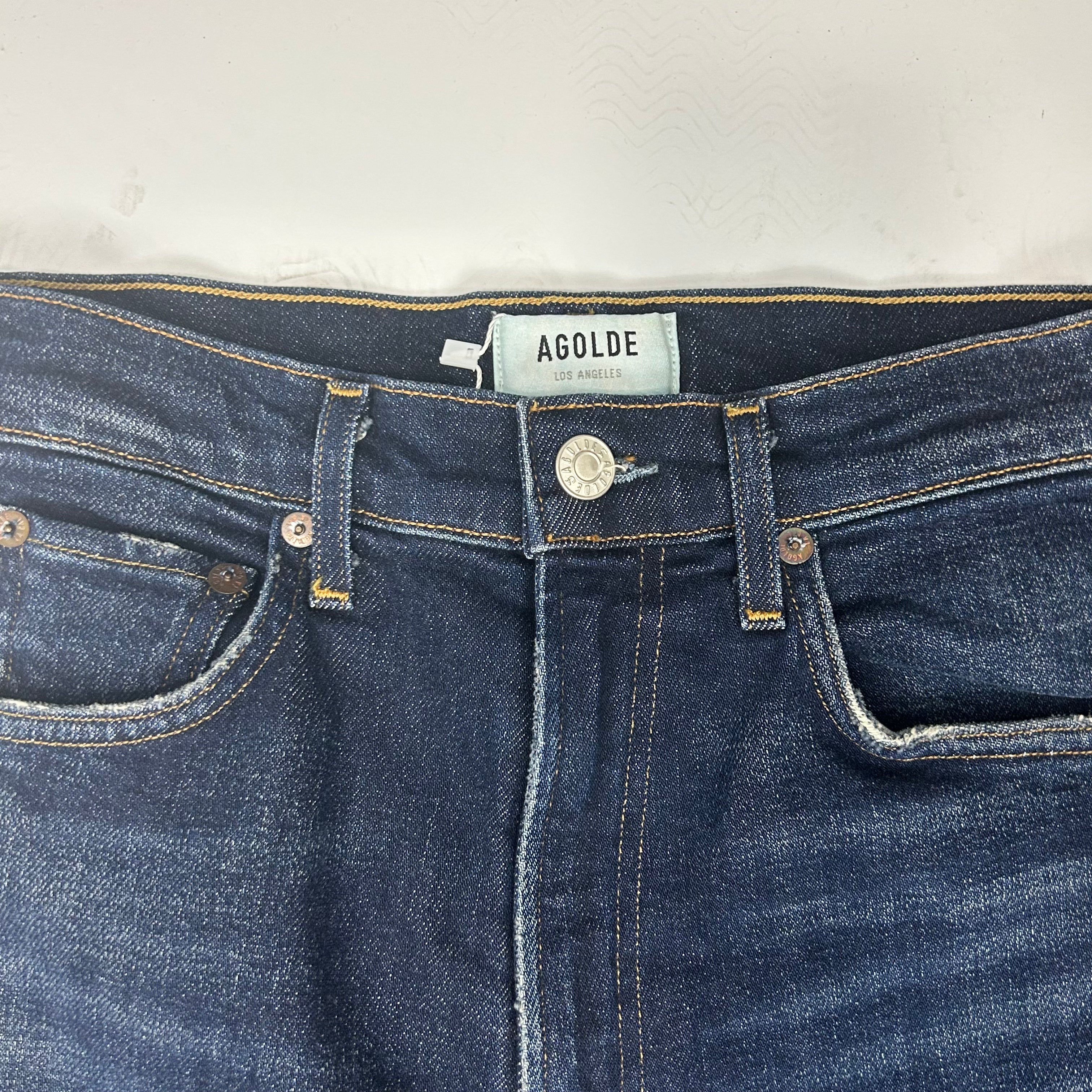 Agolde Vintaged Blue Pinch Waist Jeans 25