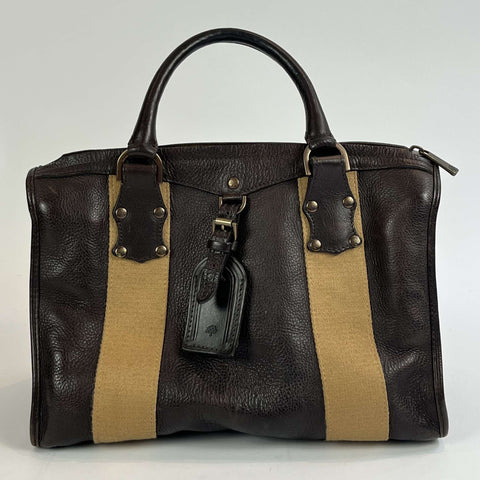 Mulberry Vintage Deep Brown Small Tote Bag