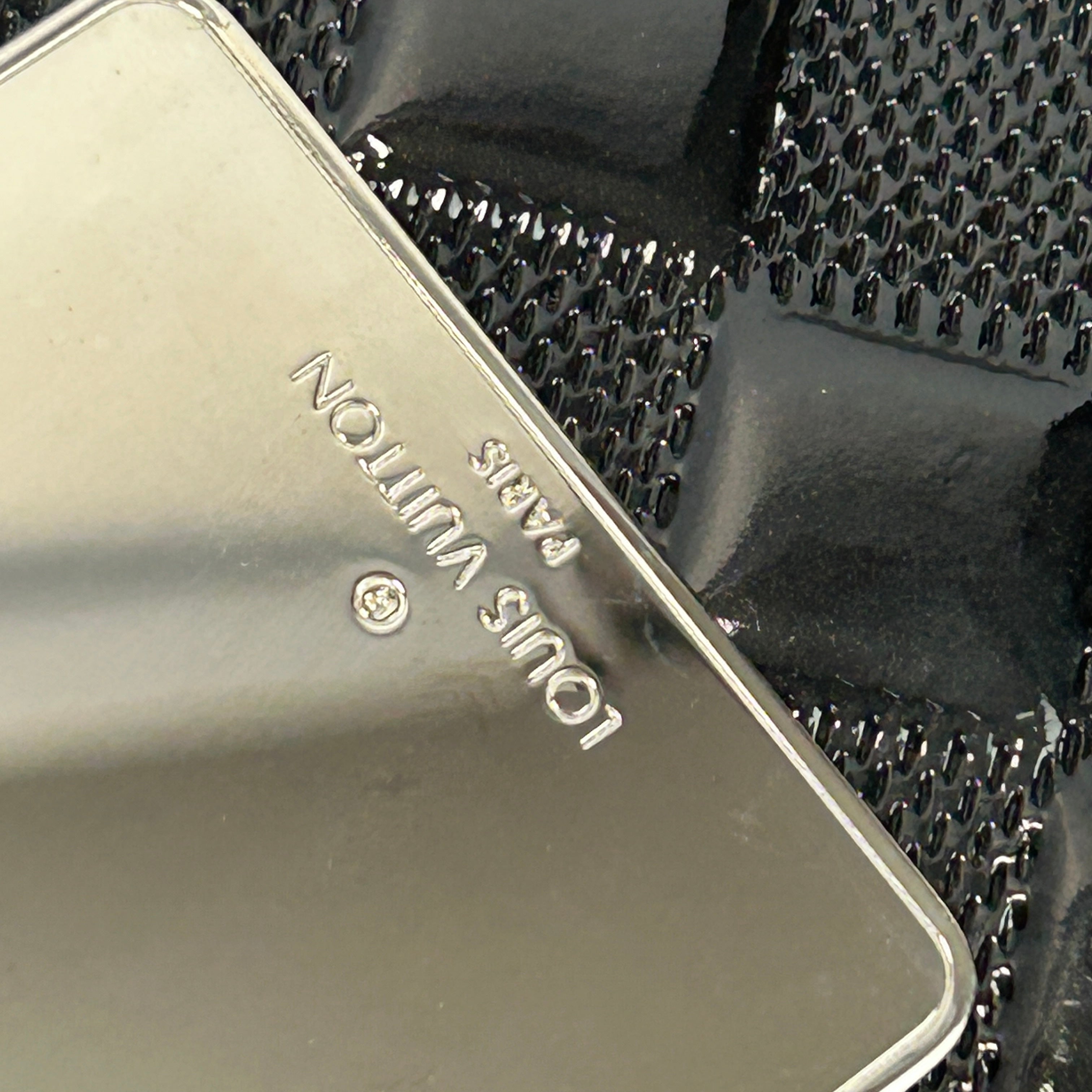 Louis Vuitton Vintage Black Daimer Ange GM Evening Bag