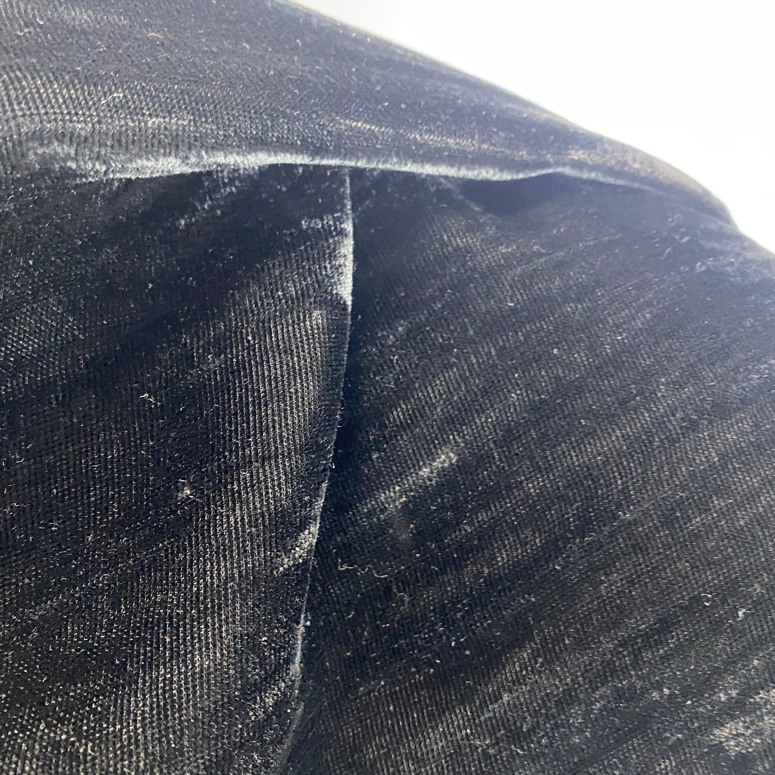 Chanel Vintage Black Velvet Gold Petal Trim Bolero Jacket S/M