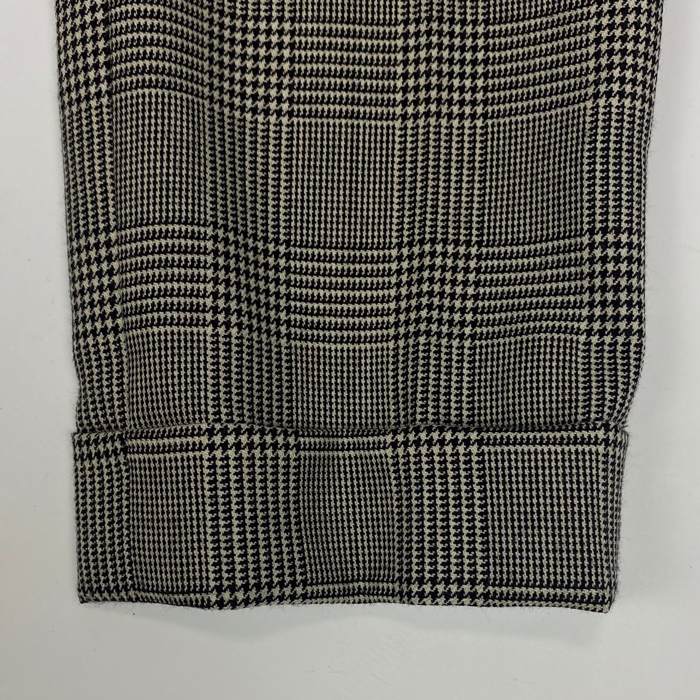 Ralph Lauren Purple Label Monochrome POW Check Pants XXS