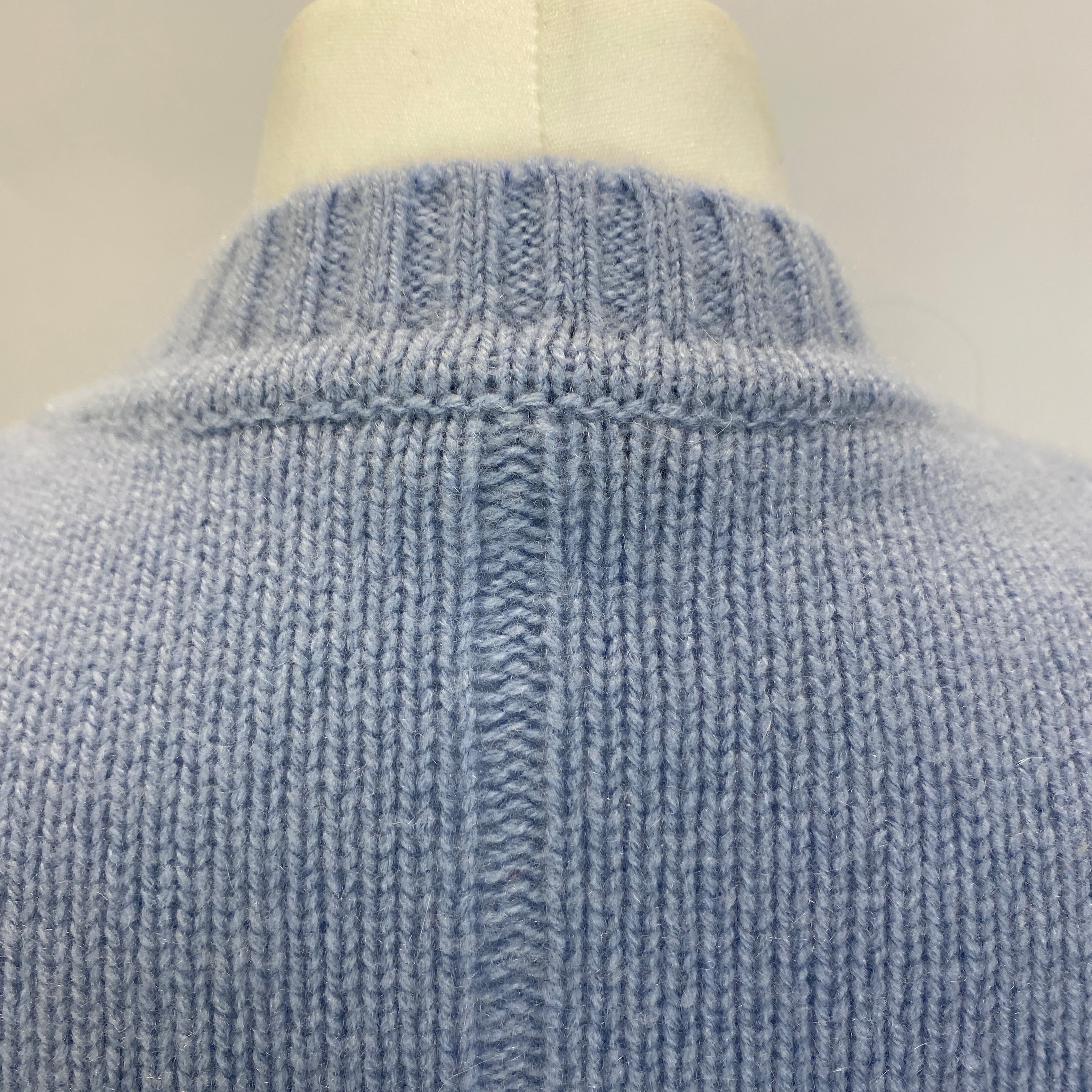 Joseph £425 Powder Blue Cashmere Oversized Sleeveless Sweater XS/S/M