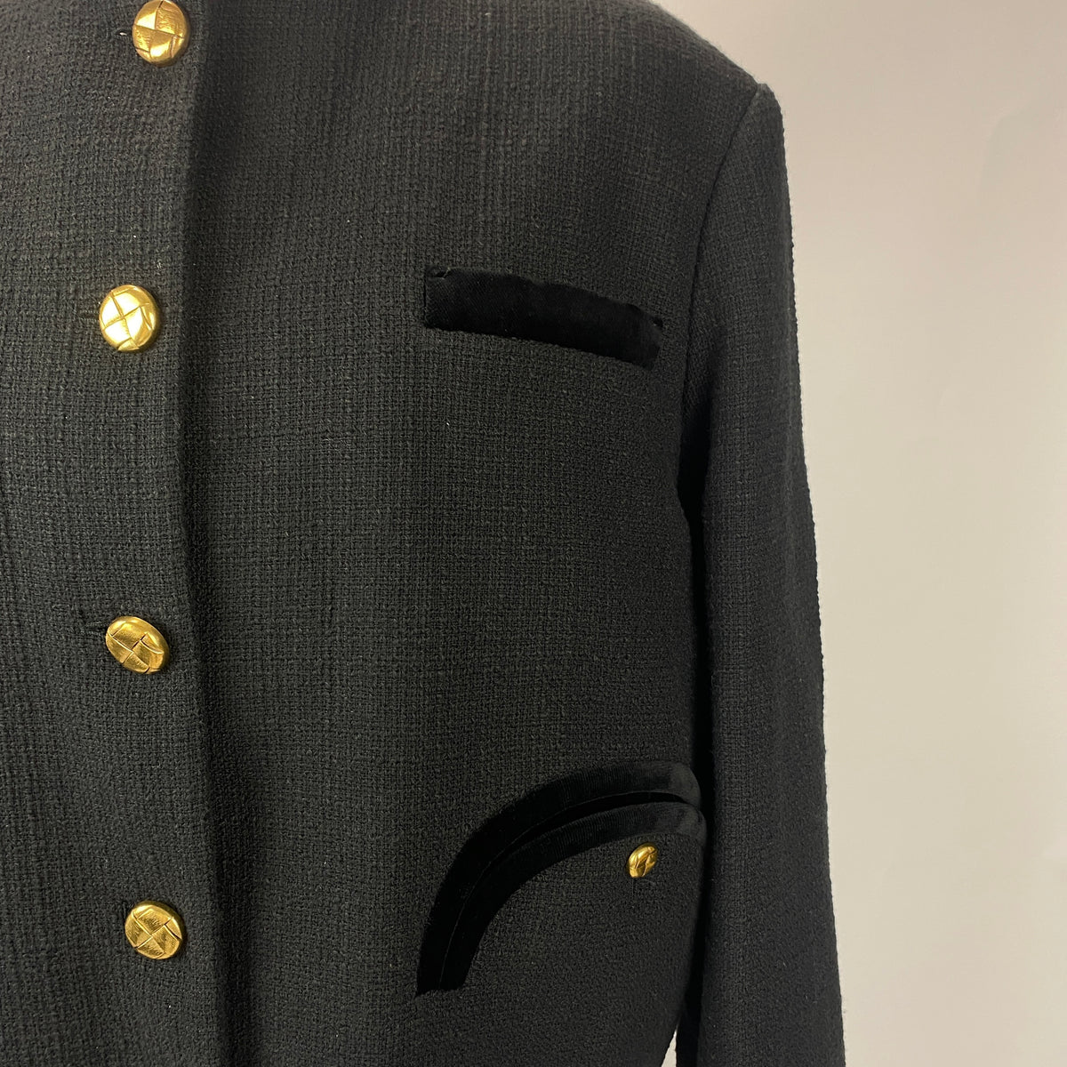 Blaze Milano £1005 Black Tweed Gliss Bolero Jacket XXS
