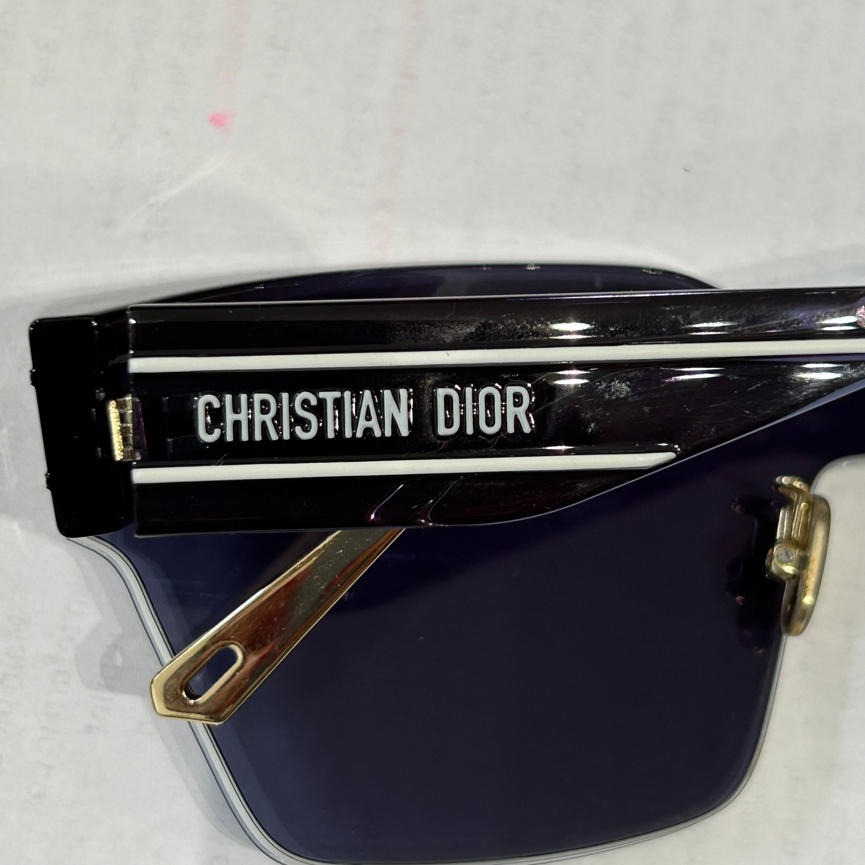 Dior Brand New £520 Black Oblique Mask Sunglasses CD40090U