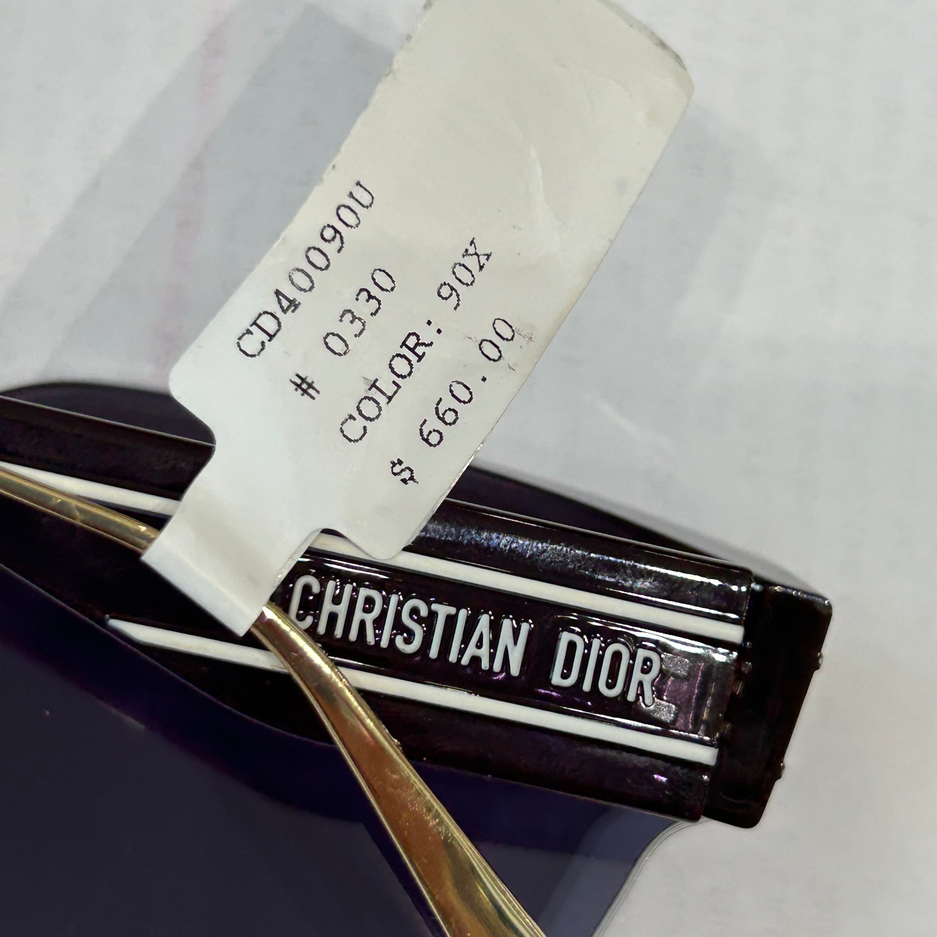 Dior Brand New £520 Black Oblique Mask Sunglasses CD40090U