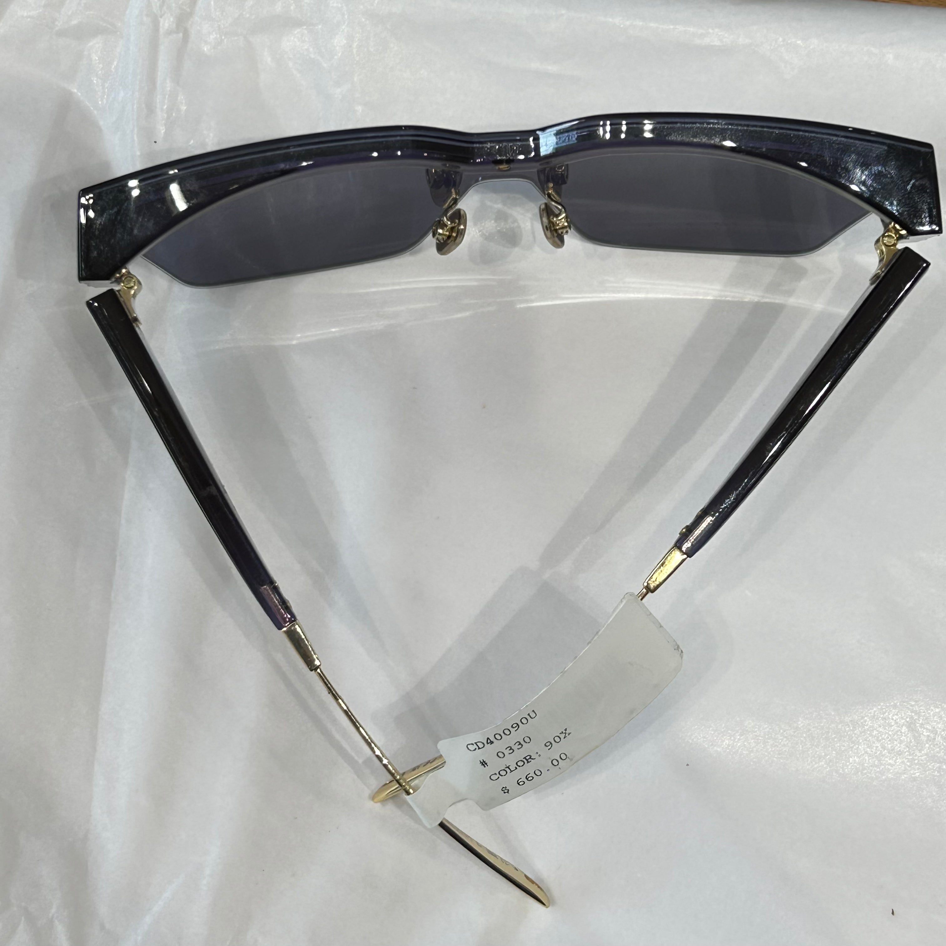 Dior Brand New £520 Black Oblique Mask Sunglasses CD40090U