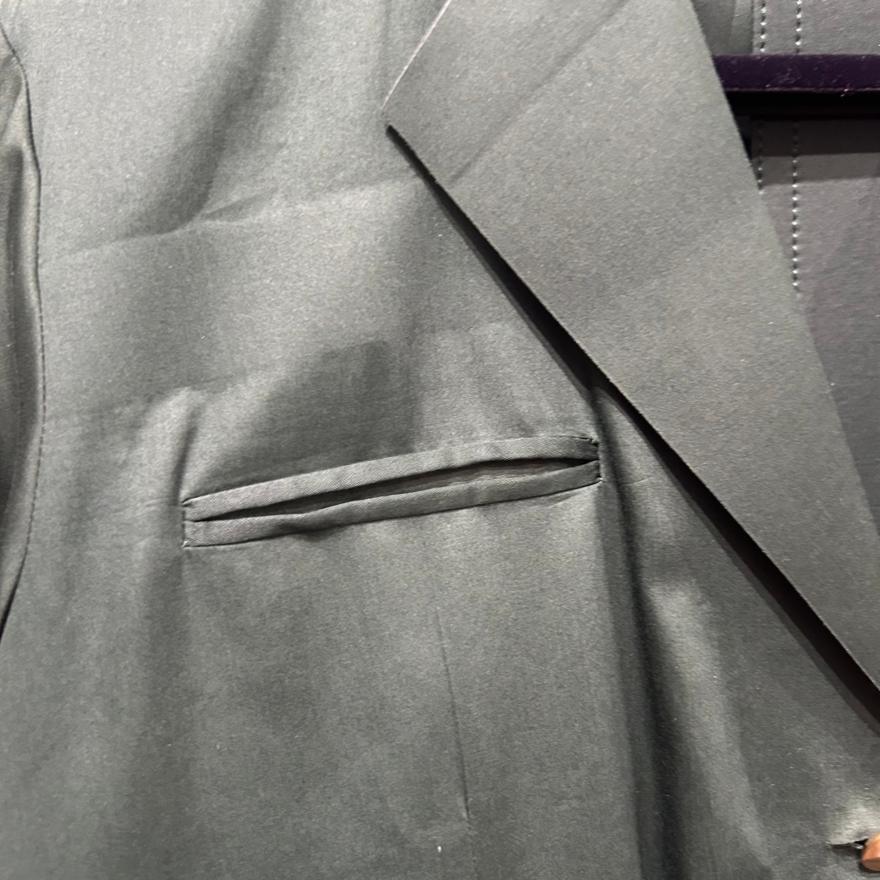 Celine New Emerald Green Cotton Belted Shirt Dress M