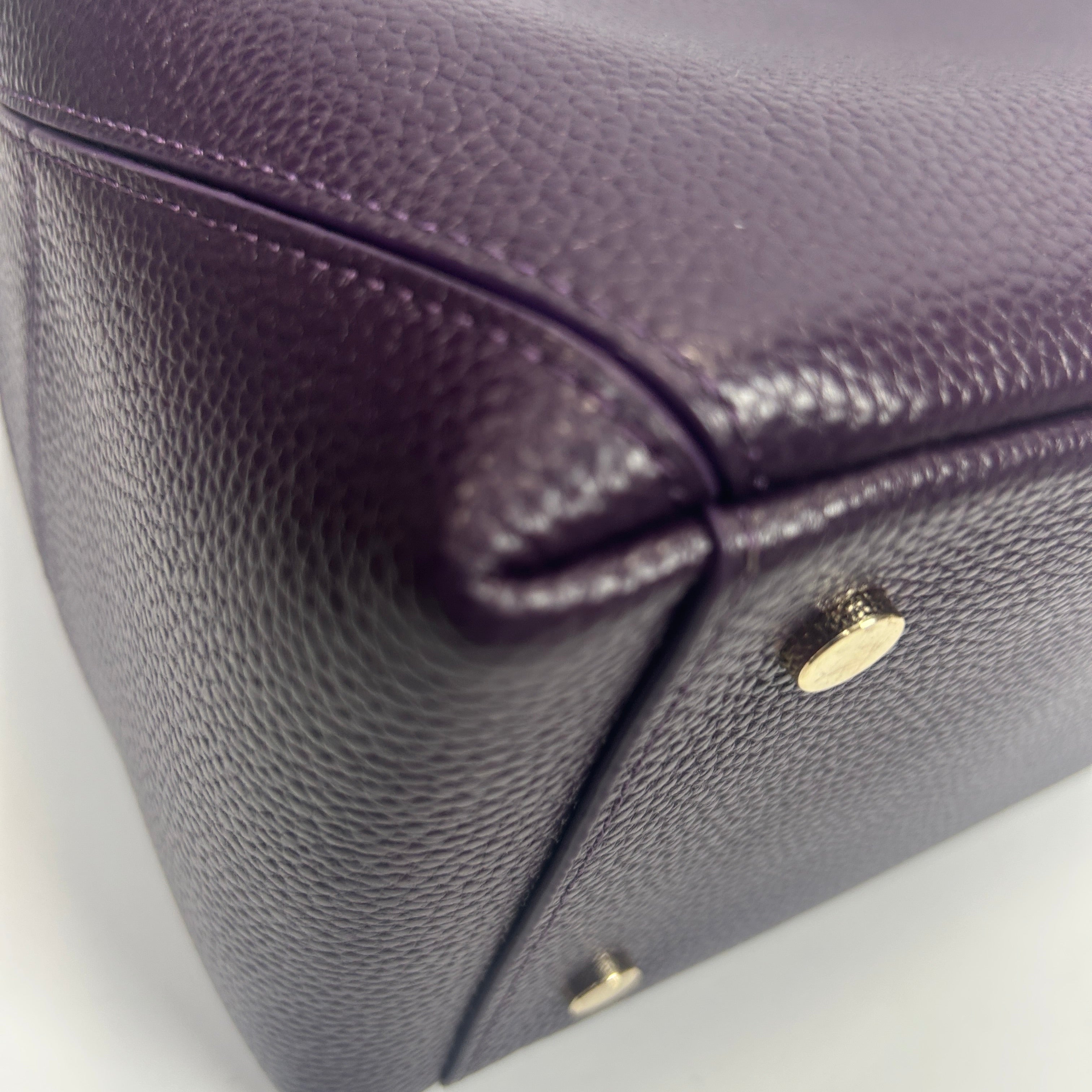 Aspinal of London New Purple Midi London Tote Bag