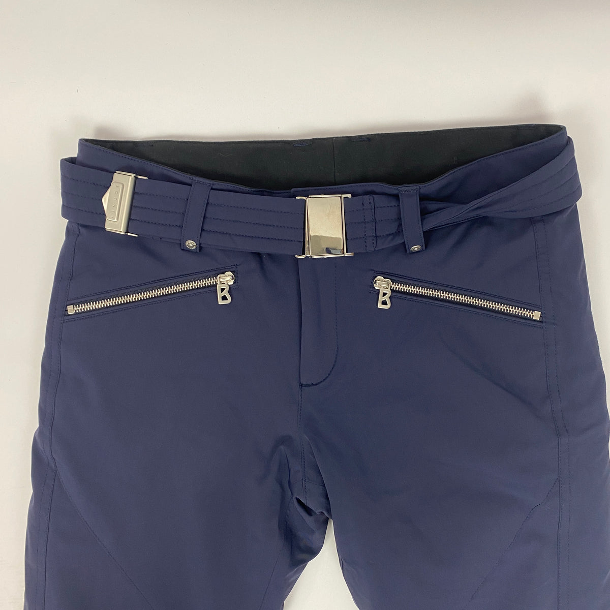 Bogner New Navy Belted Ski Pants S