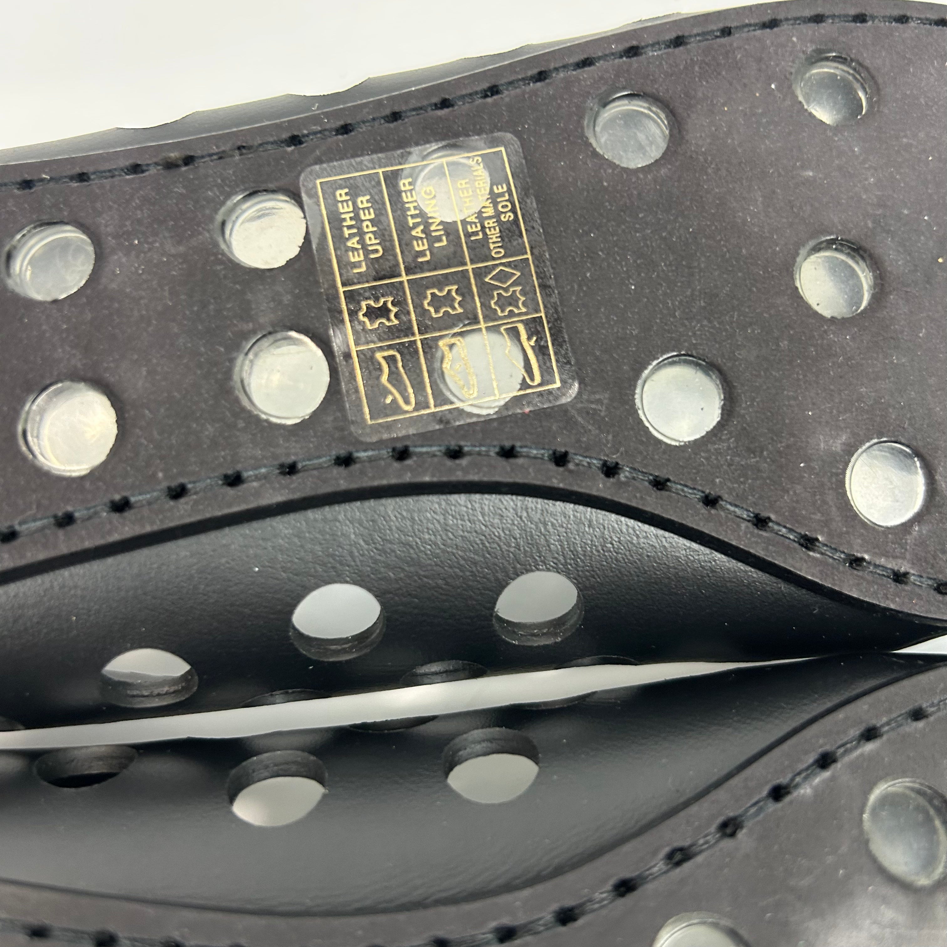 Alaia £810 Black Perfo Leather Ballet Flats 39