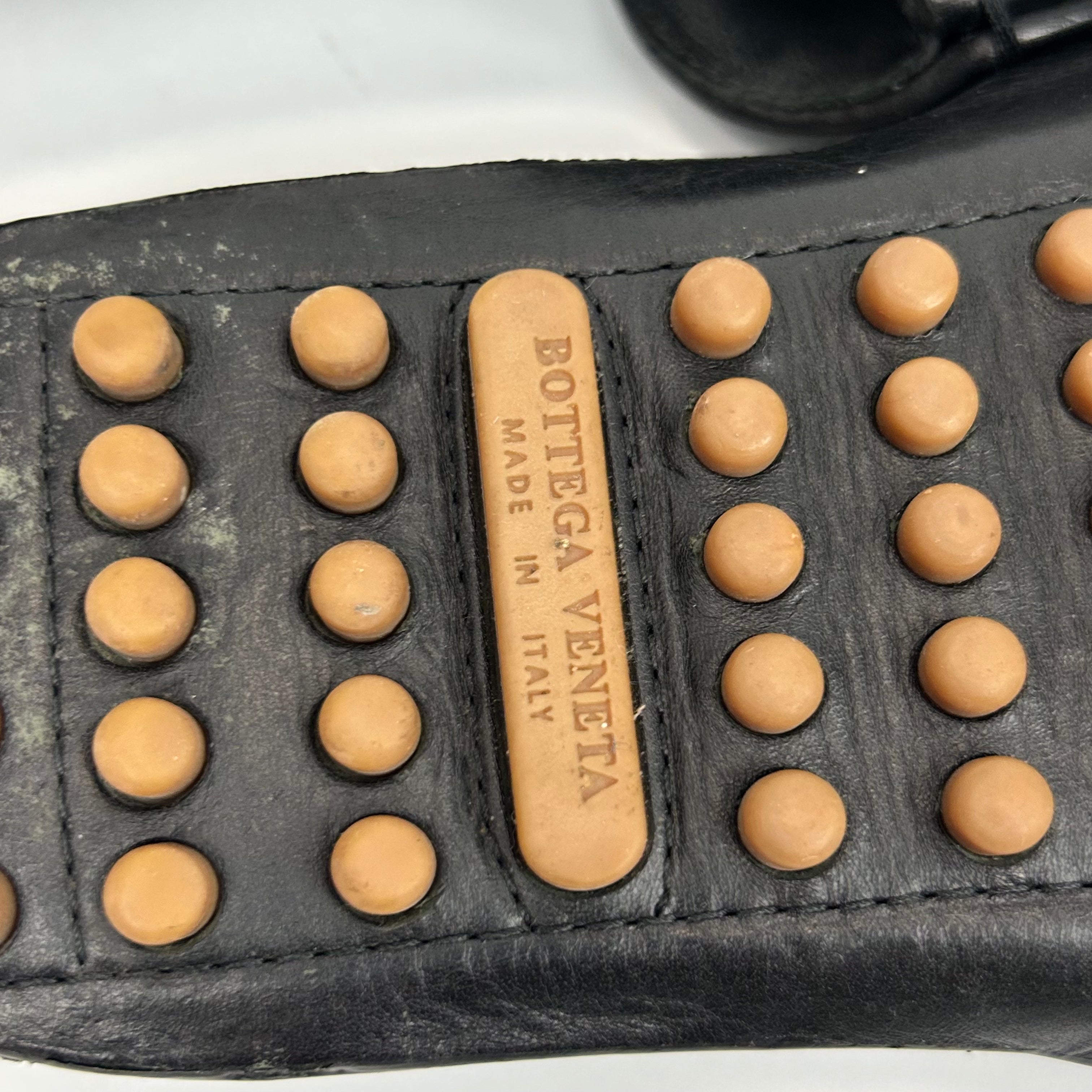 Bottega Veneta £525 Black Intrecciato Douglas Mules 39