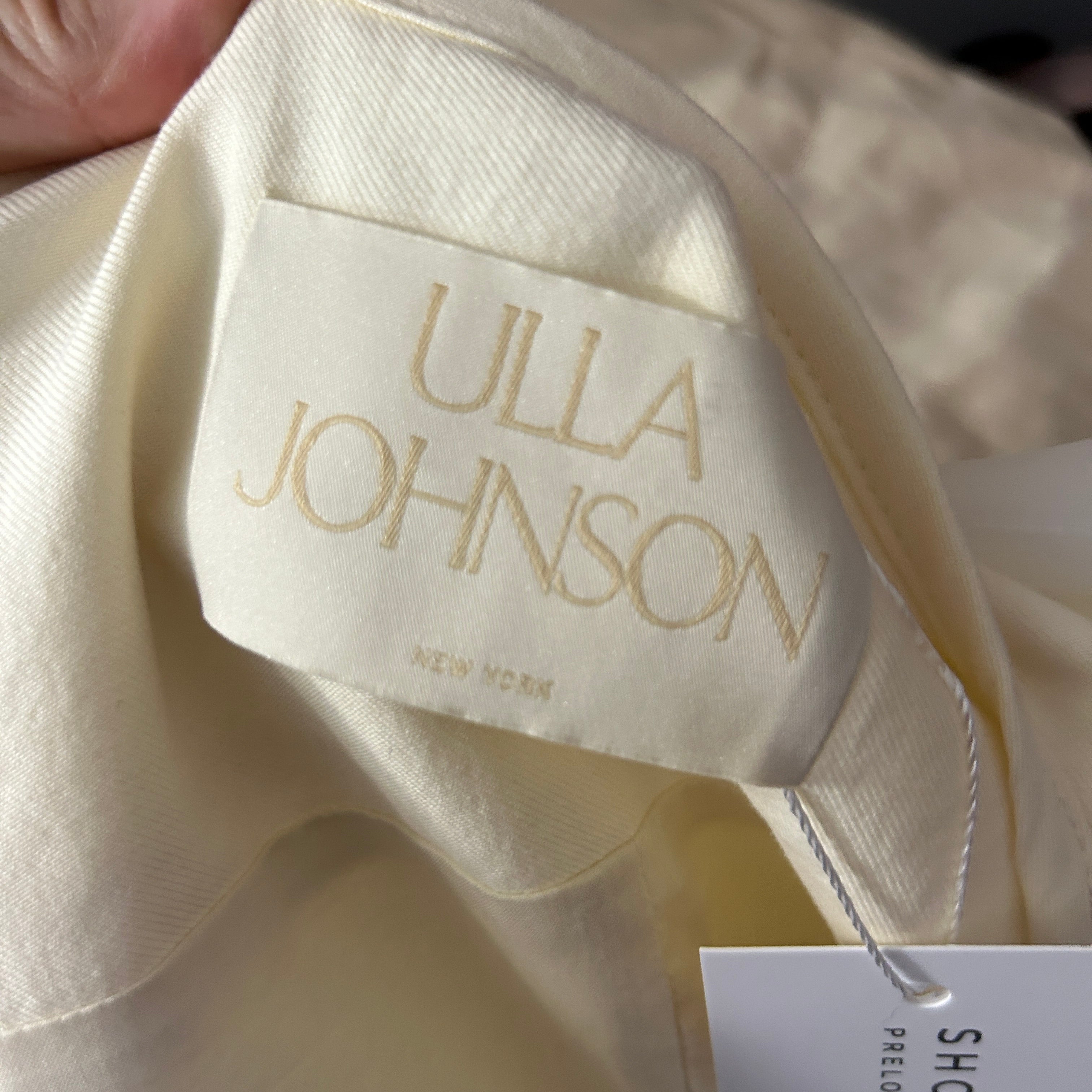 Ulla Johnson New £560 Cream Cotton Twill Sleeveless Jacket M