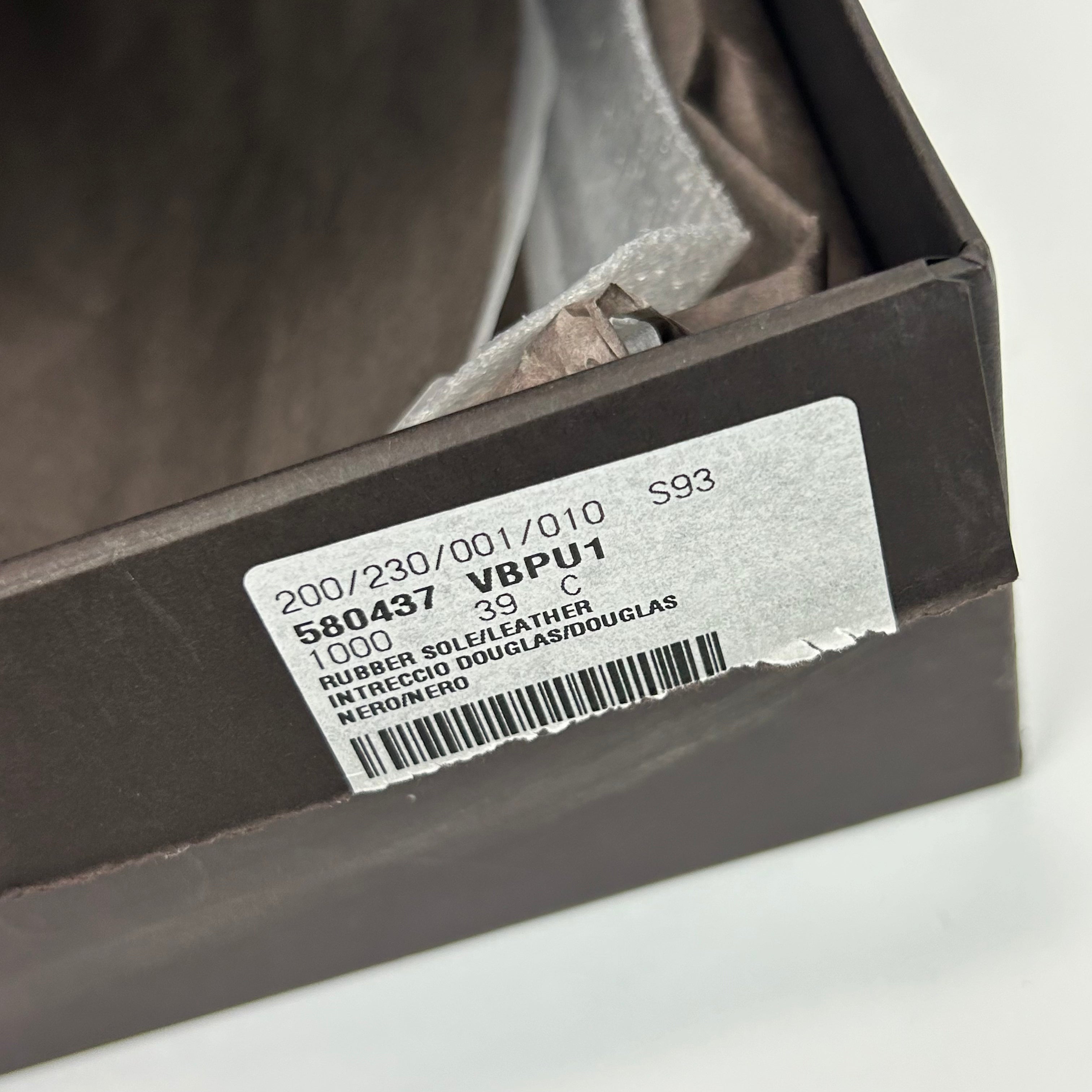 Bottega Veneta £525 Black Intrecciato Douglas Mules 39