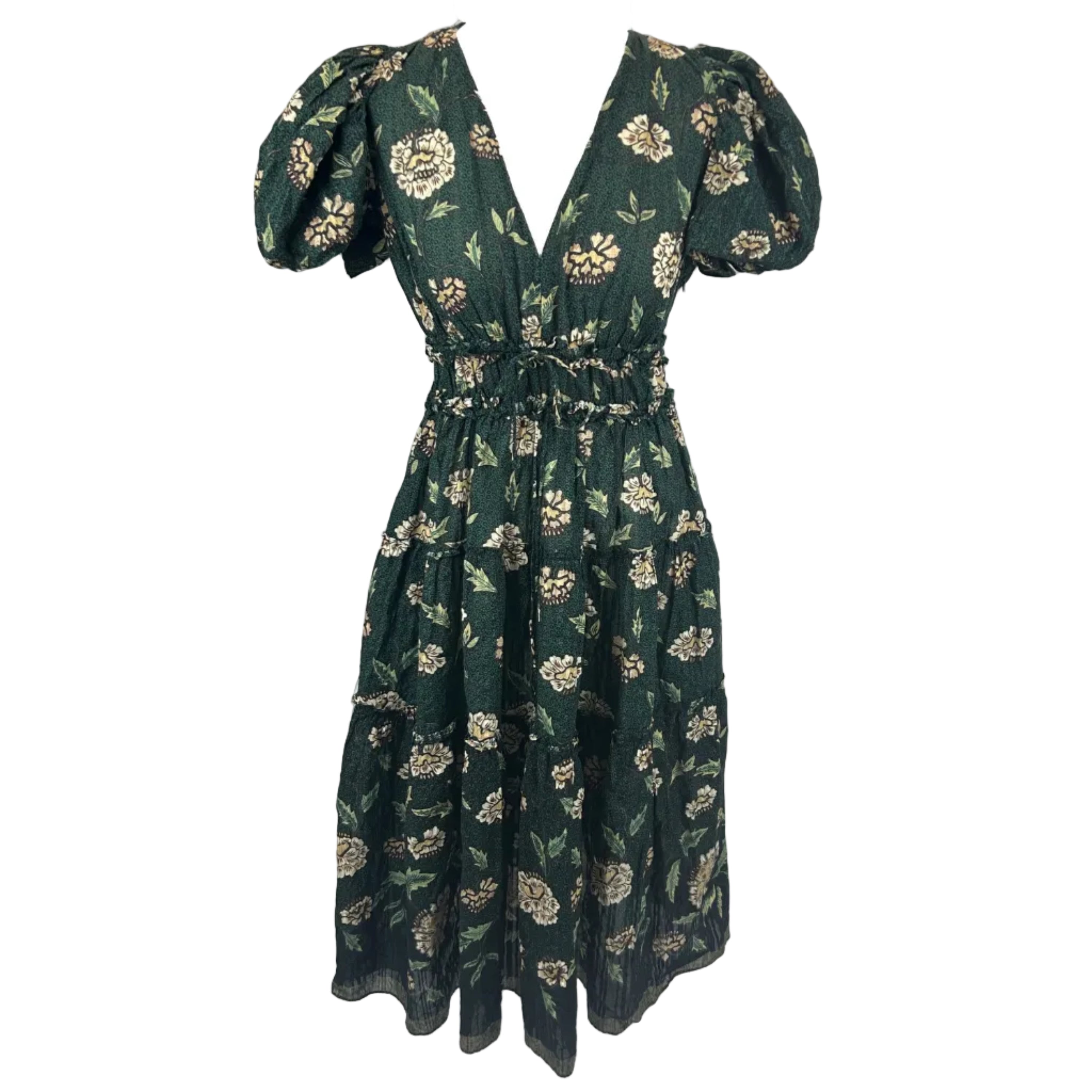 Ulla Johnson £510 Ivy Floral Cotton Mix Dress XS