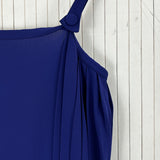 Celine Cobalt Blue Slinky Jersey Knit Spaghetti Strap Midi Dress XS