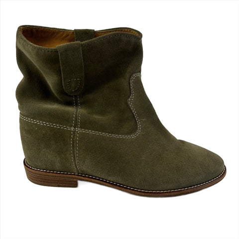 Isabel Marant Etoile £595 Stone Suede Susee Ankle Boots 39