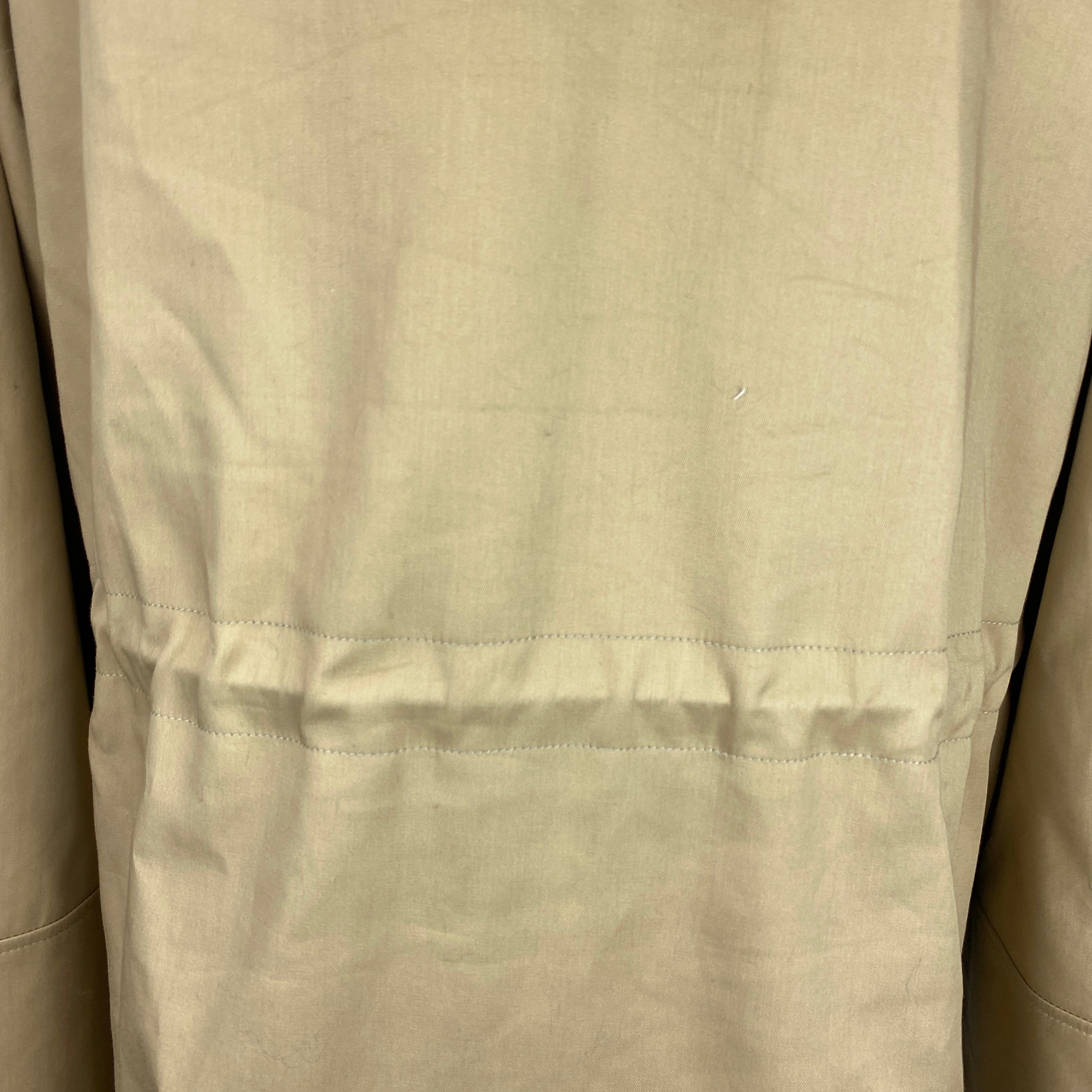 Sezane New £285 Sand Cotton Hooded Hugo Parka XS/S