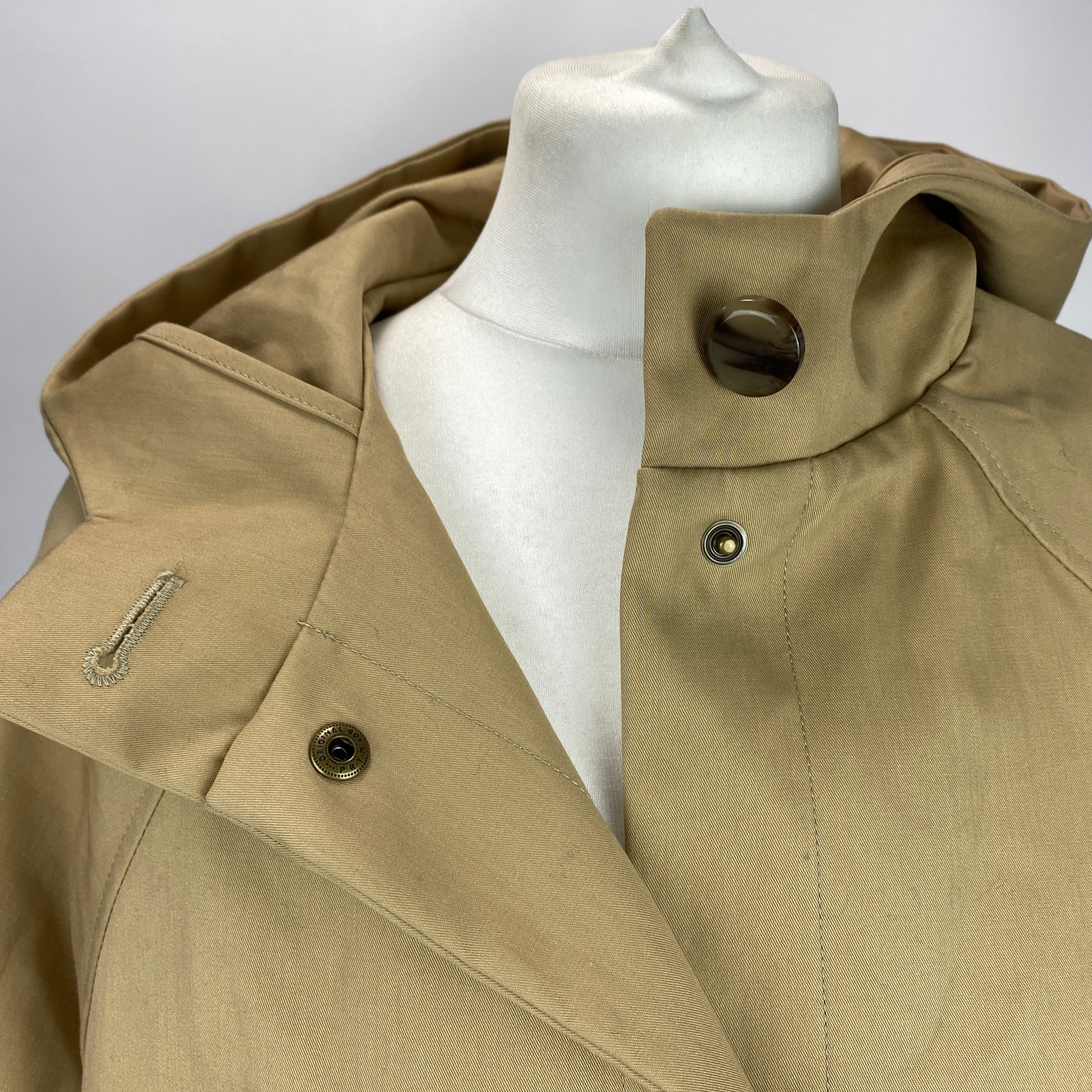 Sezane New £285 Sand Cotton Hooded Hugo Parka XS/S