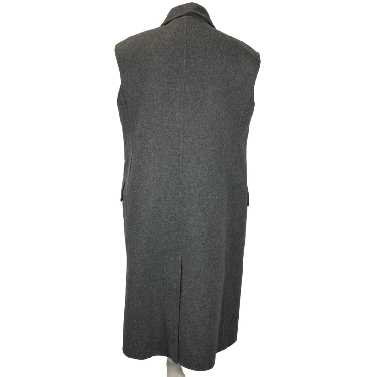 Weekend Max Mara Charcoal Wool Sleeveless Coat S