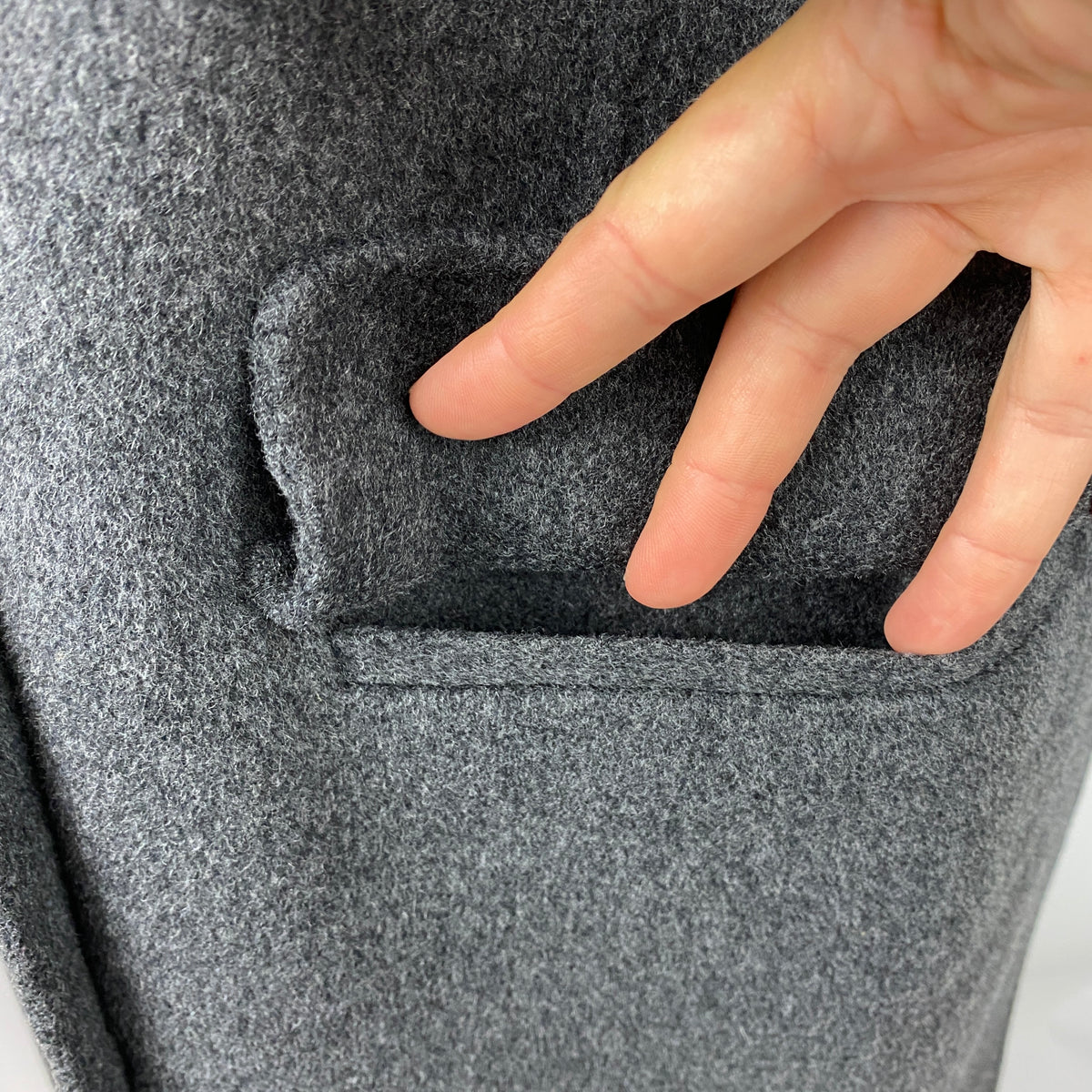 Weekend Max Mara Charcoal Wool Sleeveless Coat S