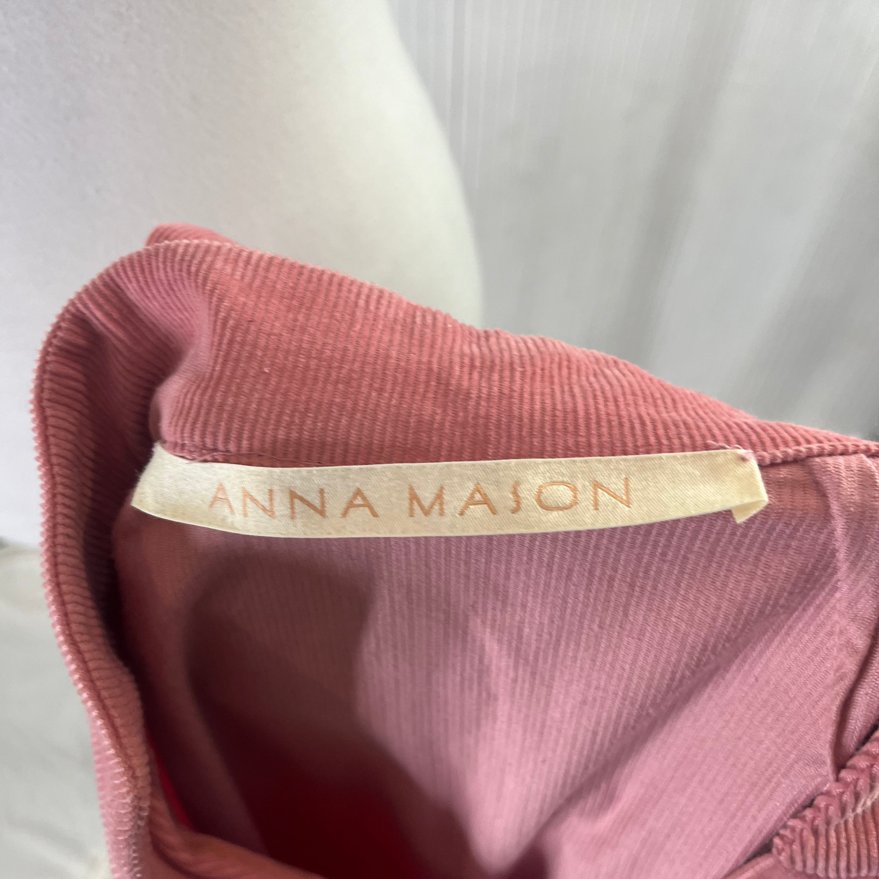 Anna Mason Sorbet Corduroy Tiered Dress XS