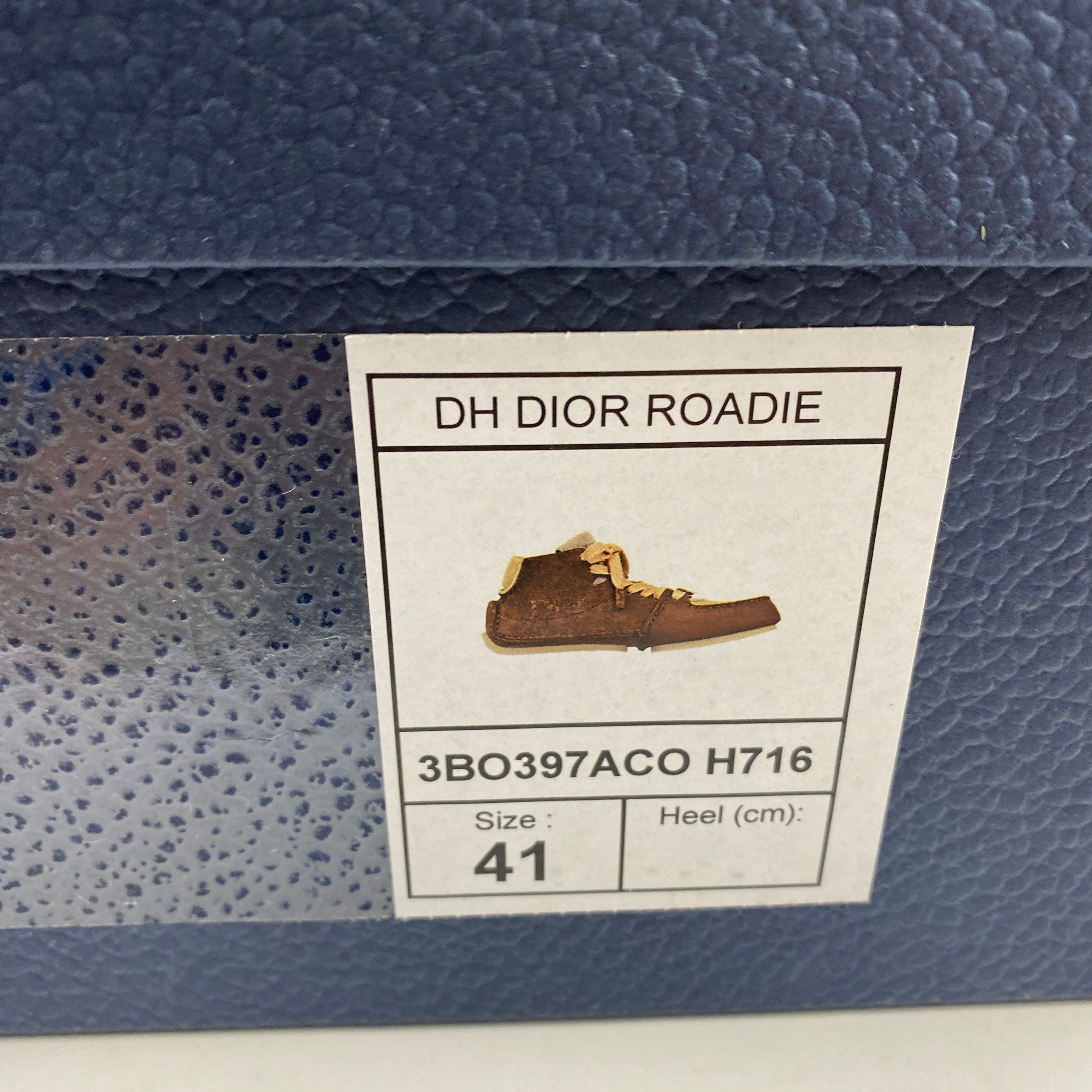 Dior New £890 Brown Nubuck Roadie Lace-Up Boots 41
