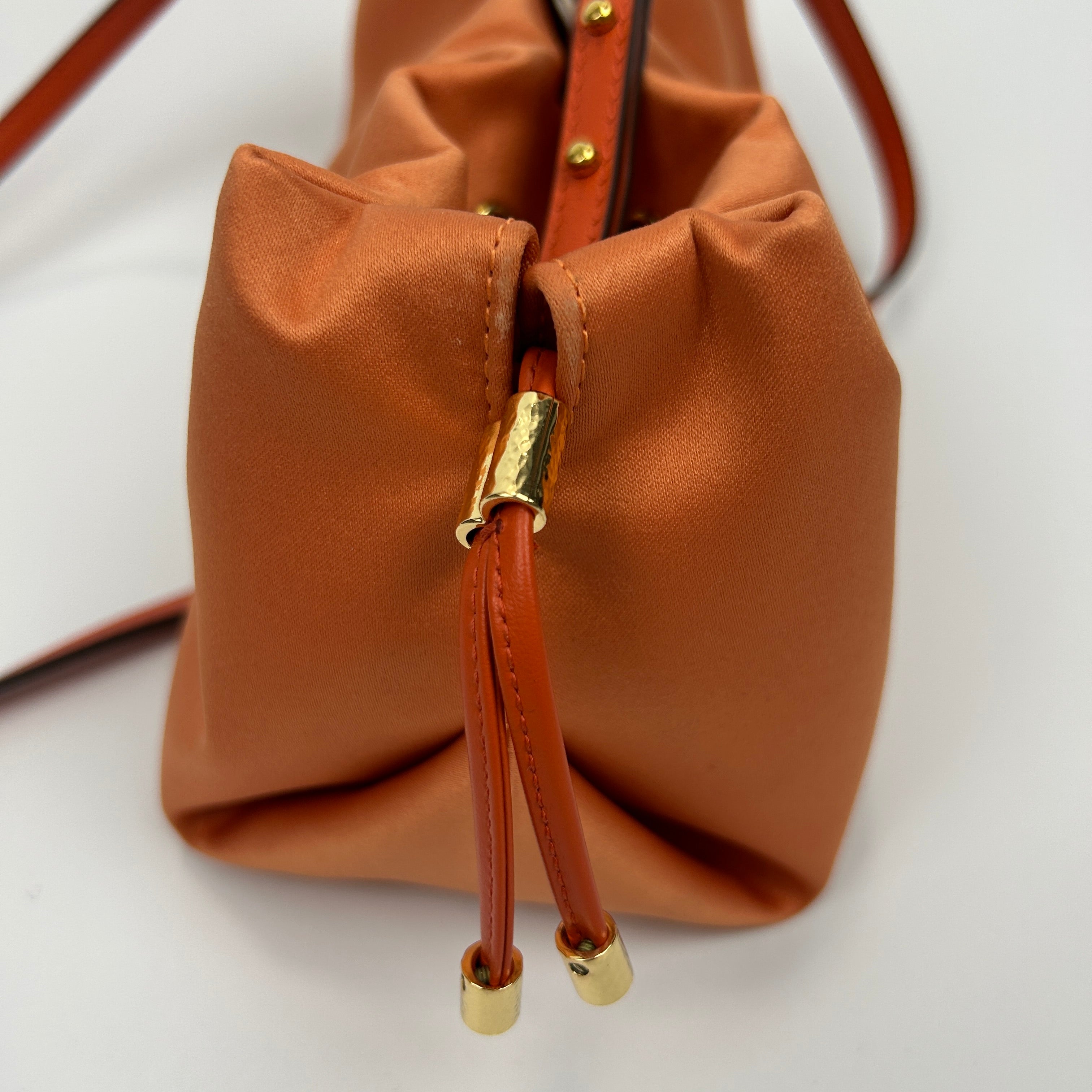 Ulla Johnson New £780 Orange Remy Mini Soft Crossbody Bag/Clutch