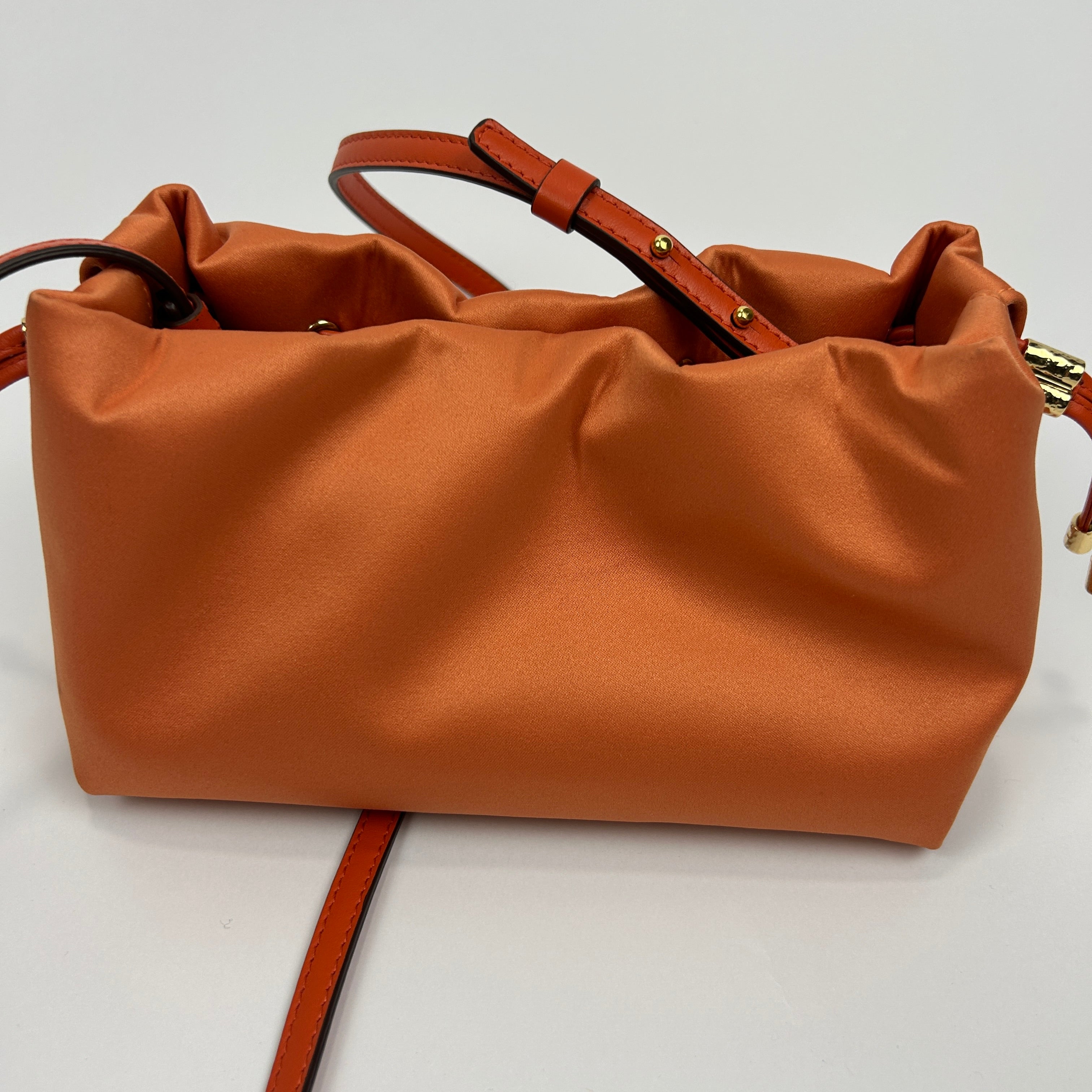 Ulla Johnson New £780 Orange Remy Mini Soft Crossbody Bag/Clutch