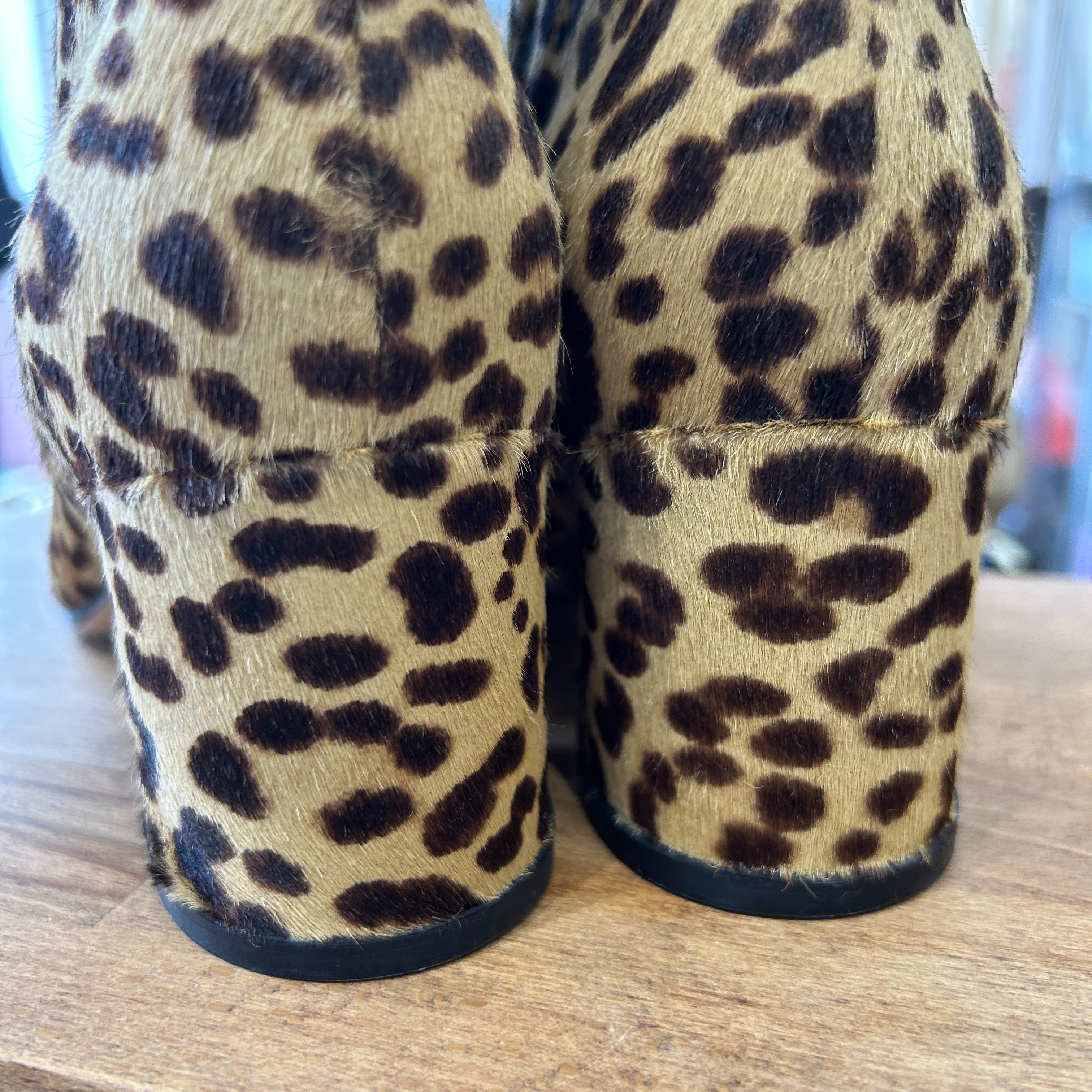 Gianvito Rossi New £910 Leopardprint Calfhair Ankle Boots 39