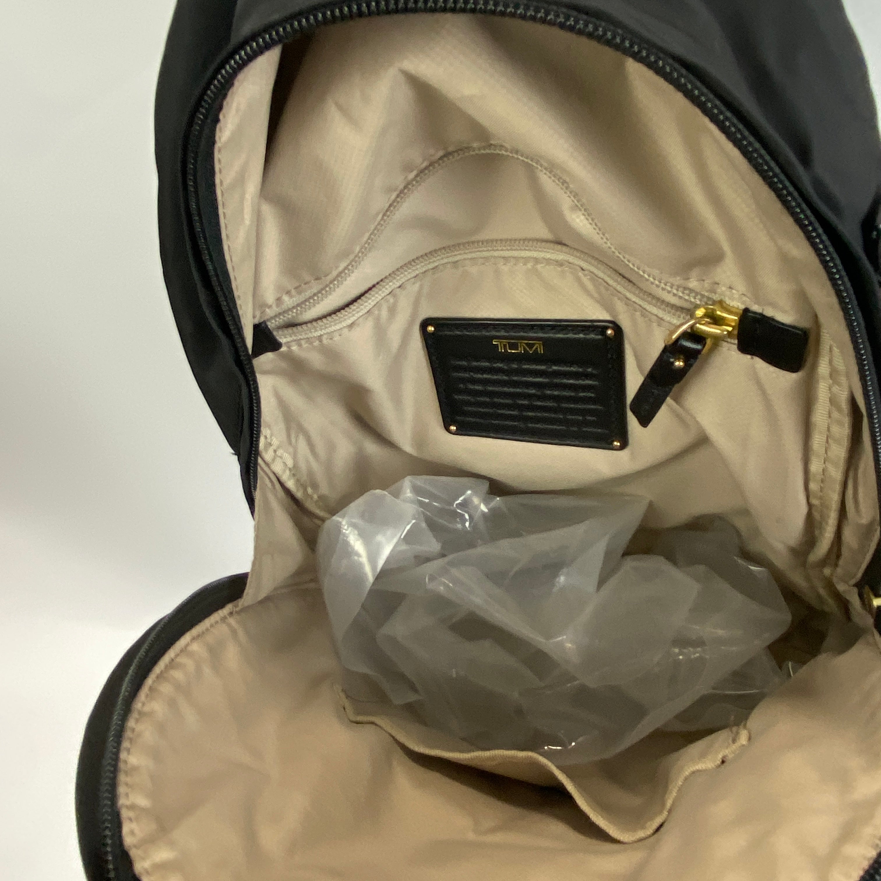 Tumi £350 Black Nylon Voyageur Carson Crossbody Backpack