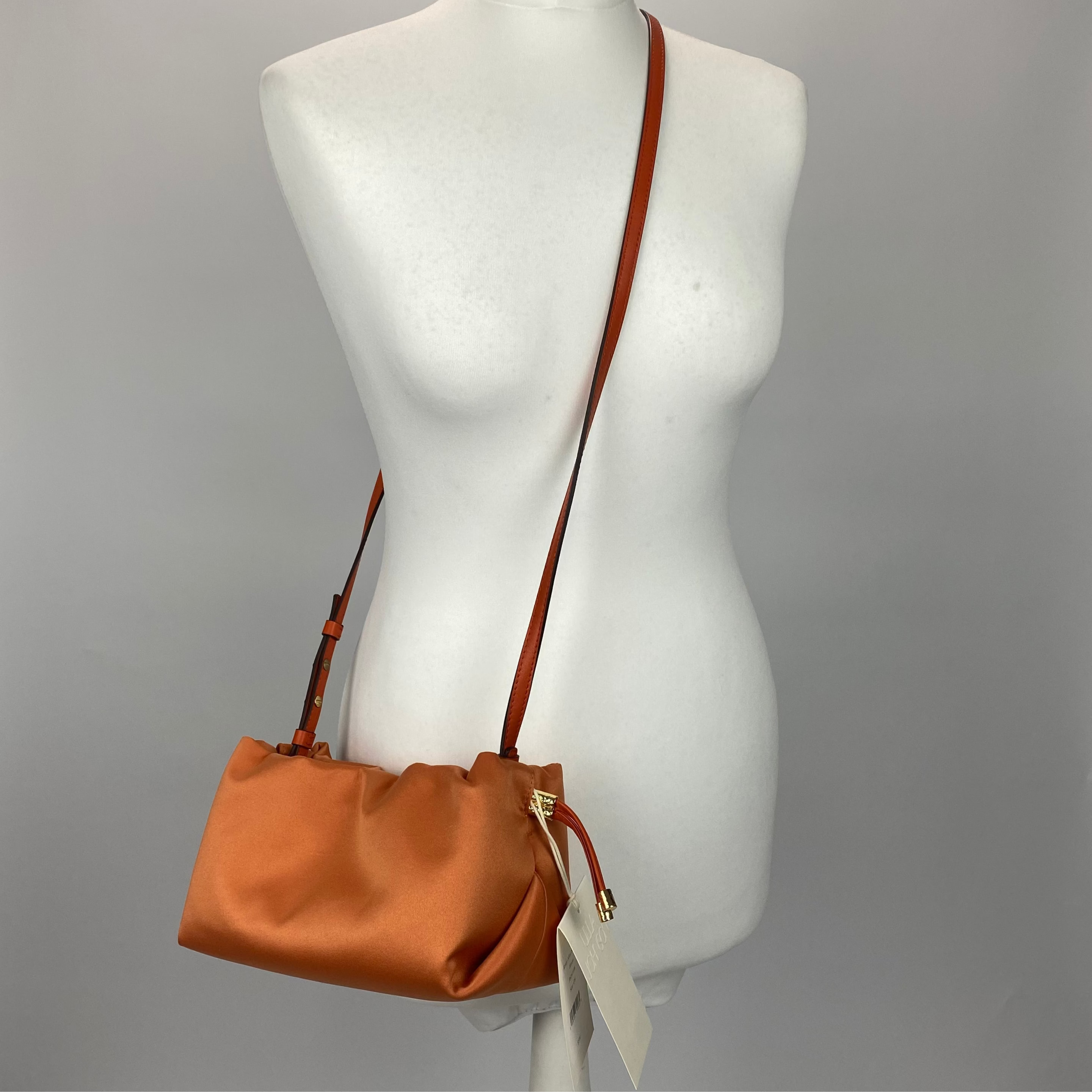 Ulla Johnson New £780 Orange Remy Mini Soft Crossbody Bag/Clutch