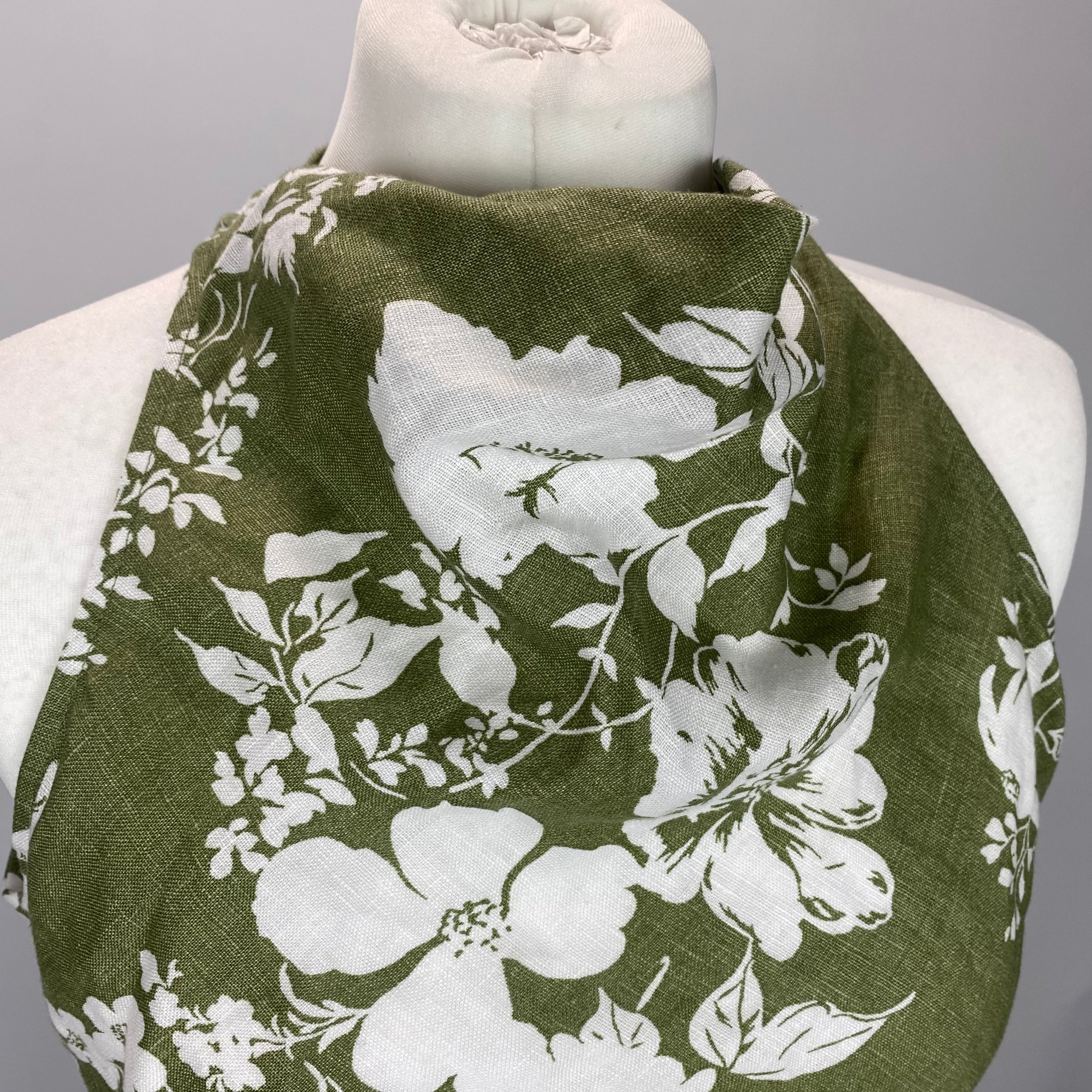 Reformation New £298 Green & Ivory Floral Linen Maxi Dress S