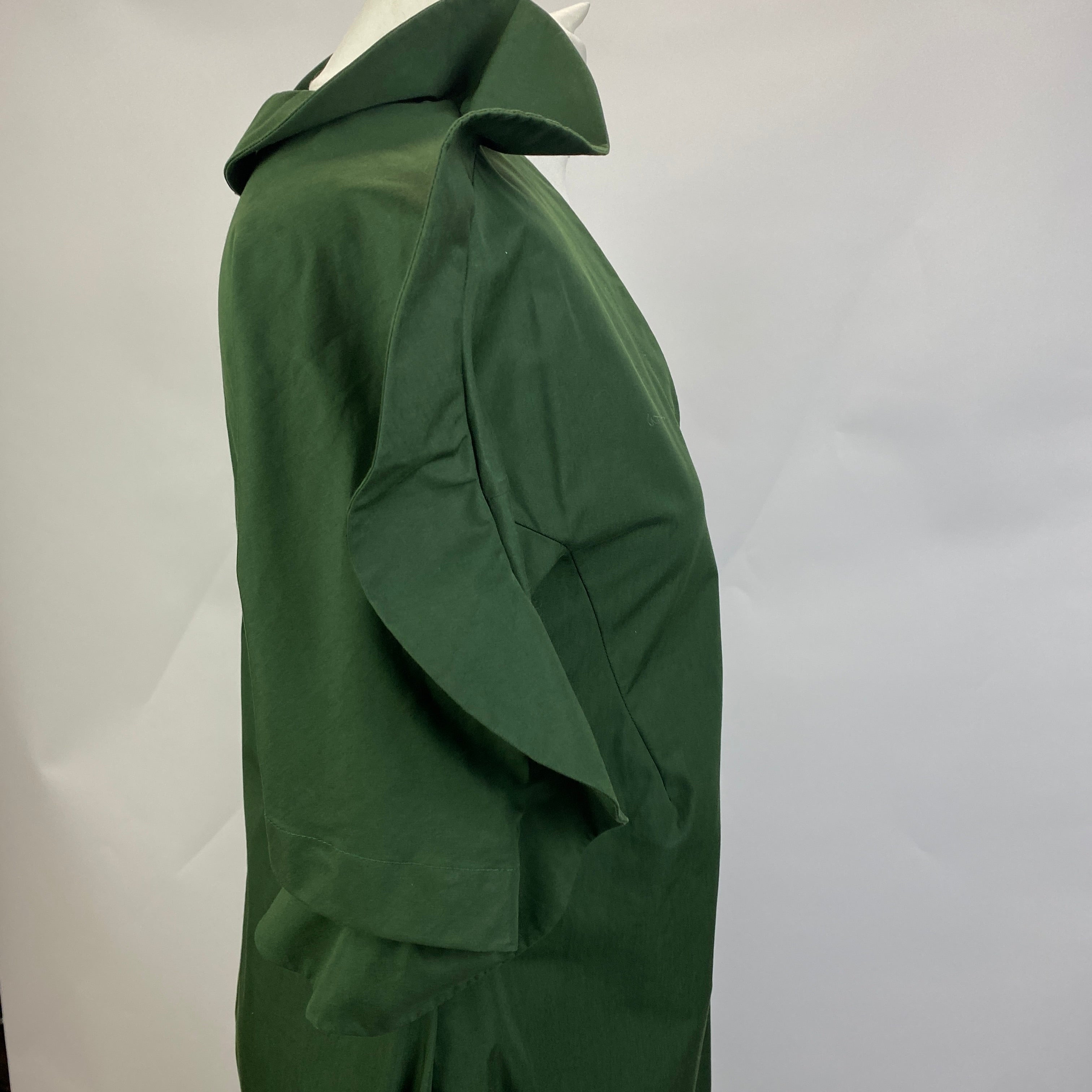 Jil Sander New Ivy Green Cotton Maxi Dress XXS